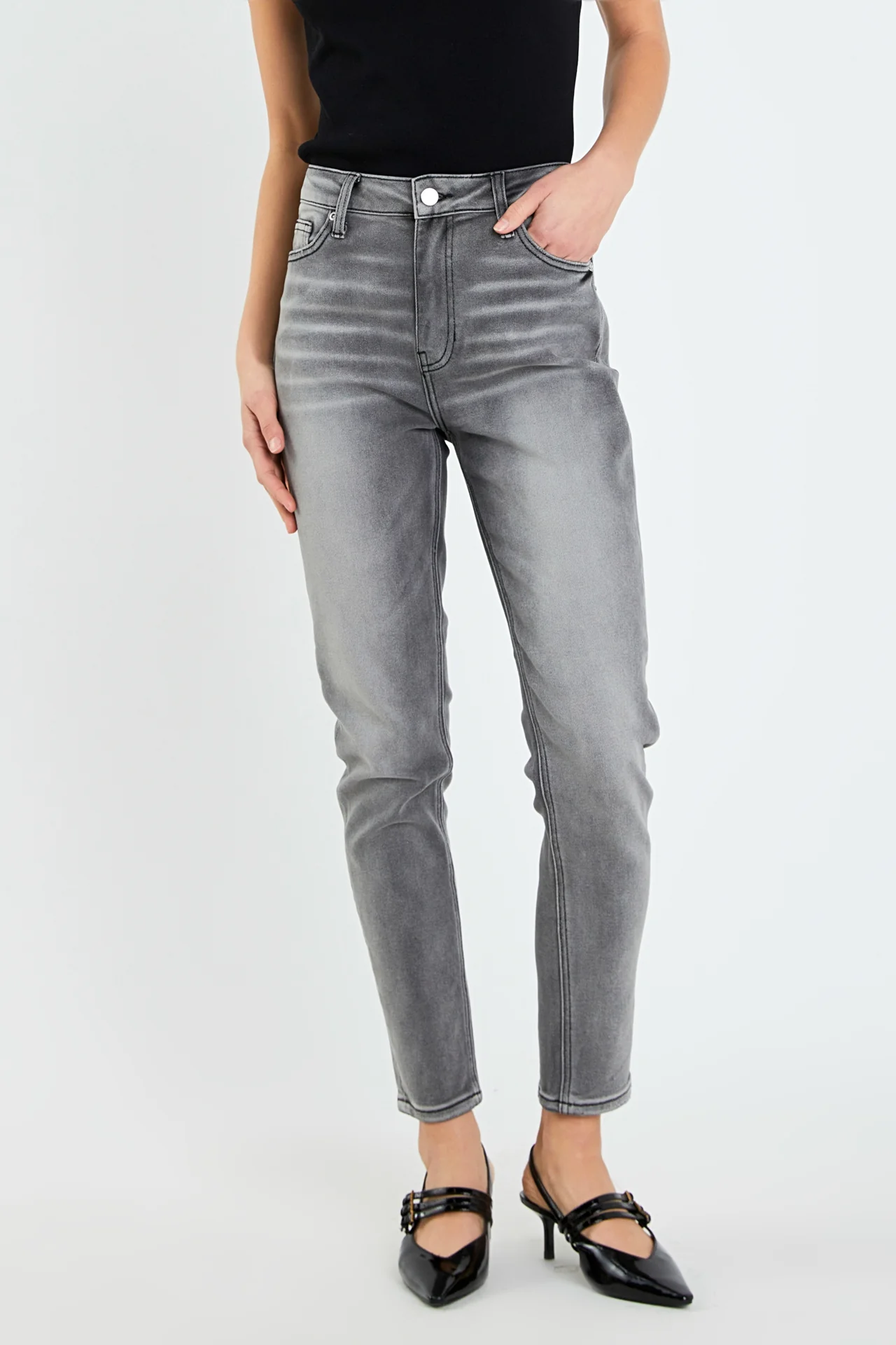 High Waist Skinny Jeans - Image 2