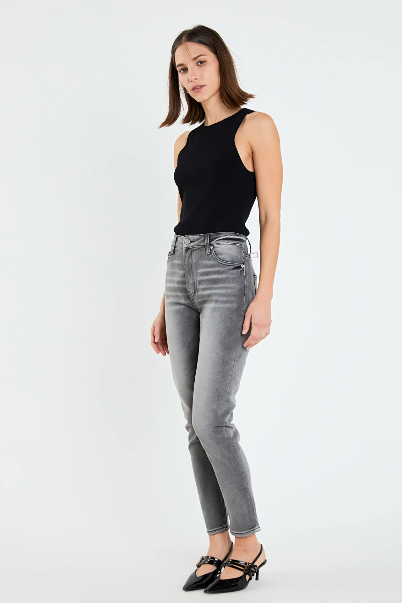 High Waist Skinny Jeans - Image 3