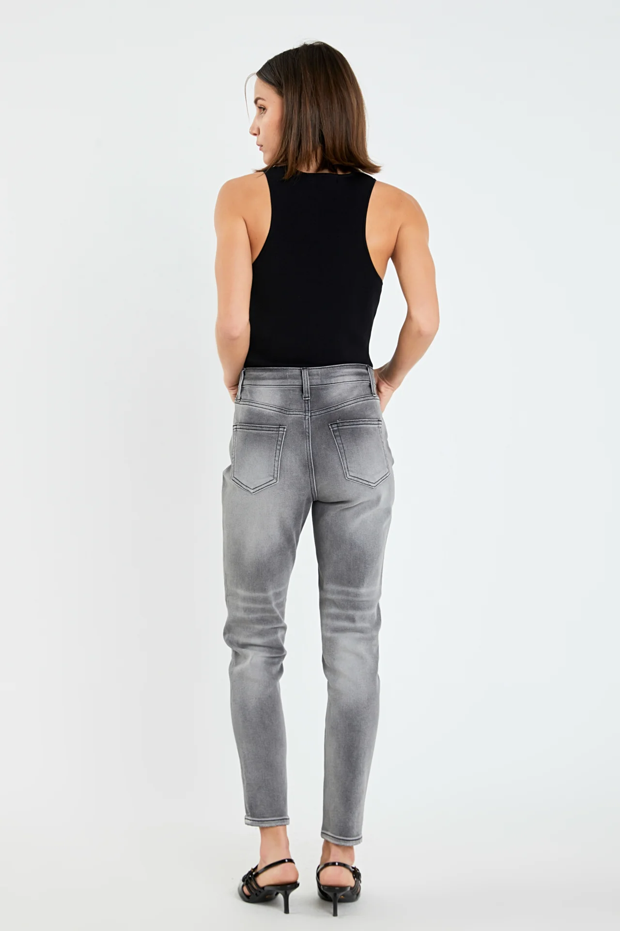 High Waist Skinny Jeans - Image 4