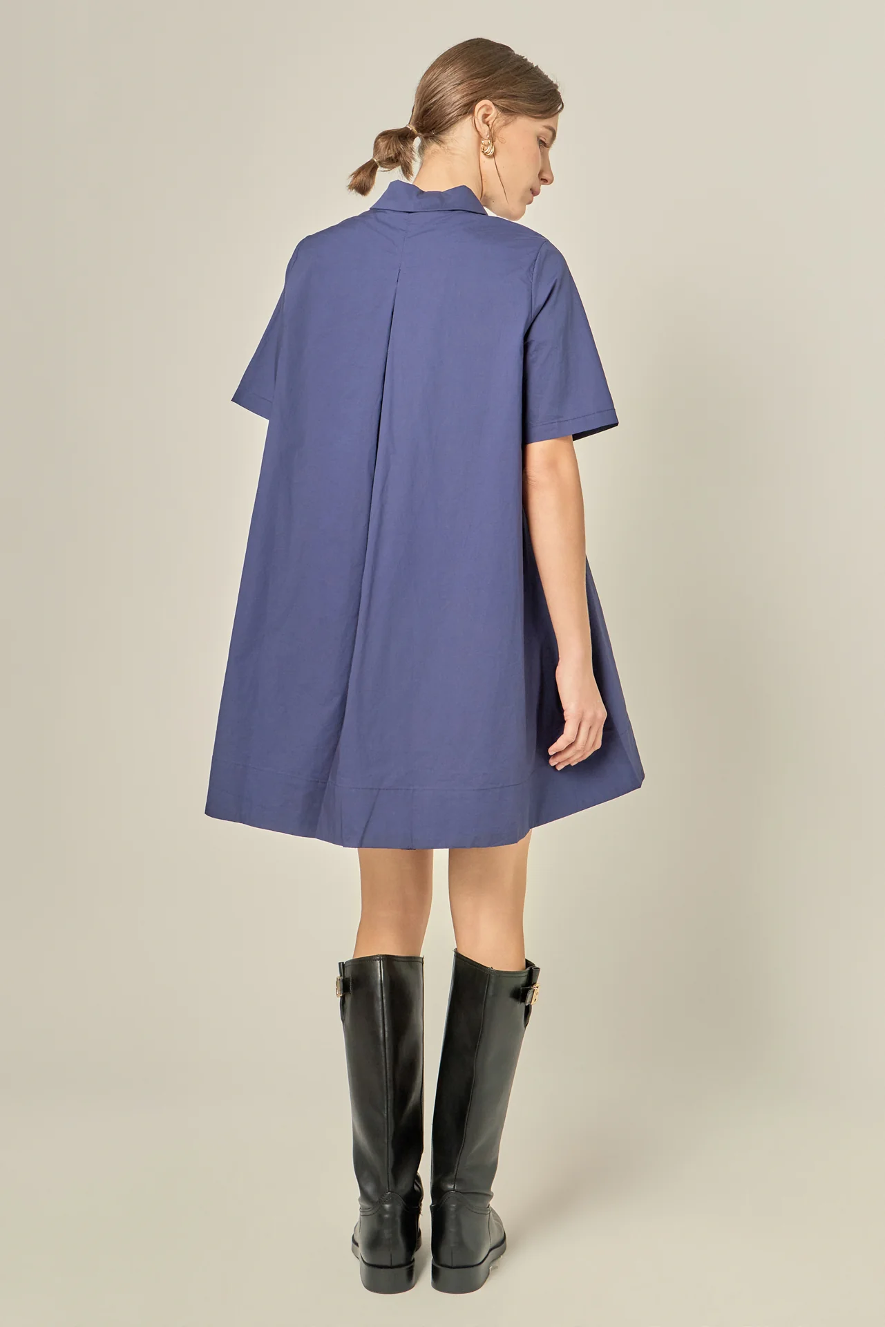 Poplin A-Line Mini Dress - Image 5