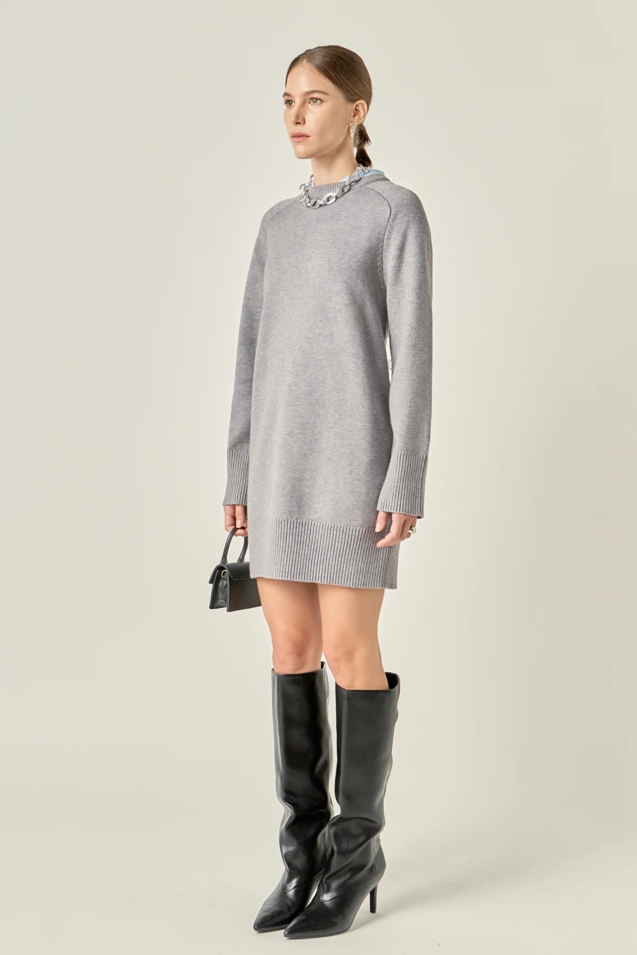 Knit Mini Dress - Image 9