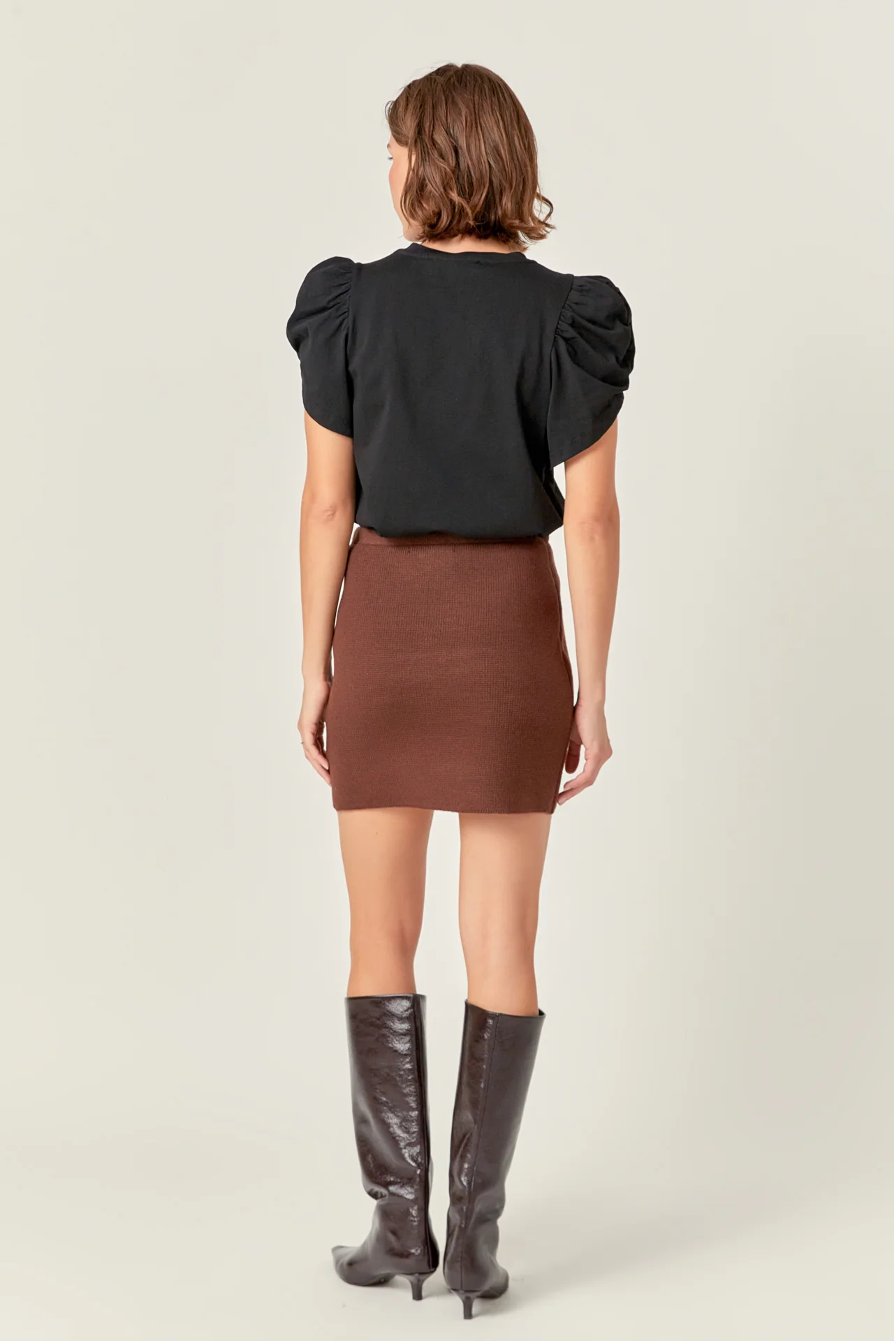 Knit Mini Skirt - Image 11