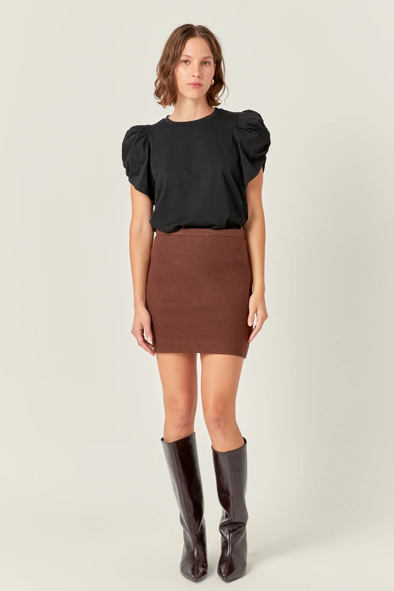 Knit Mini Skirt - Image 8