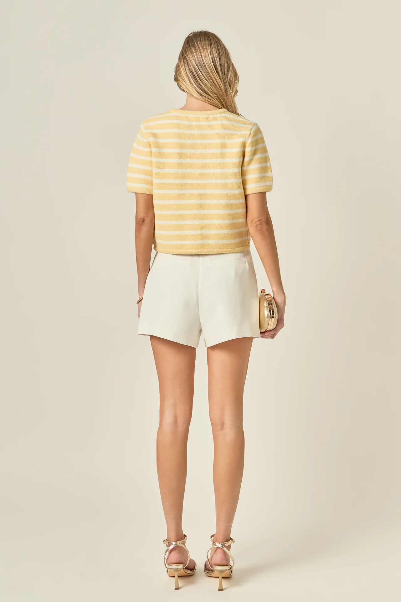 Knit Striped Sweater Cardigan - Image 11