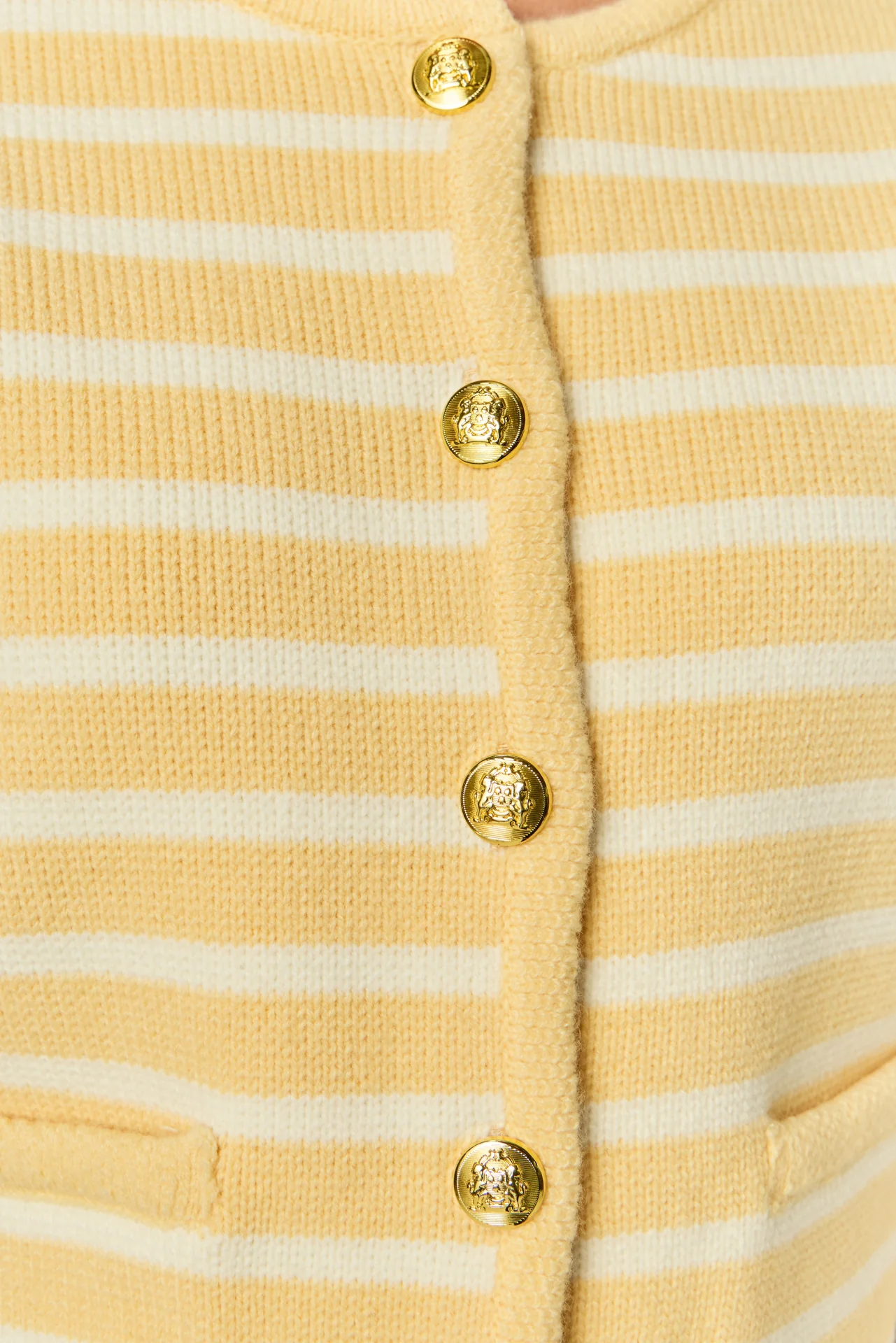 Knit Striped Sweater Cardigan - Image 9