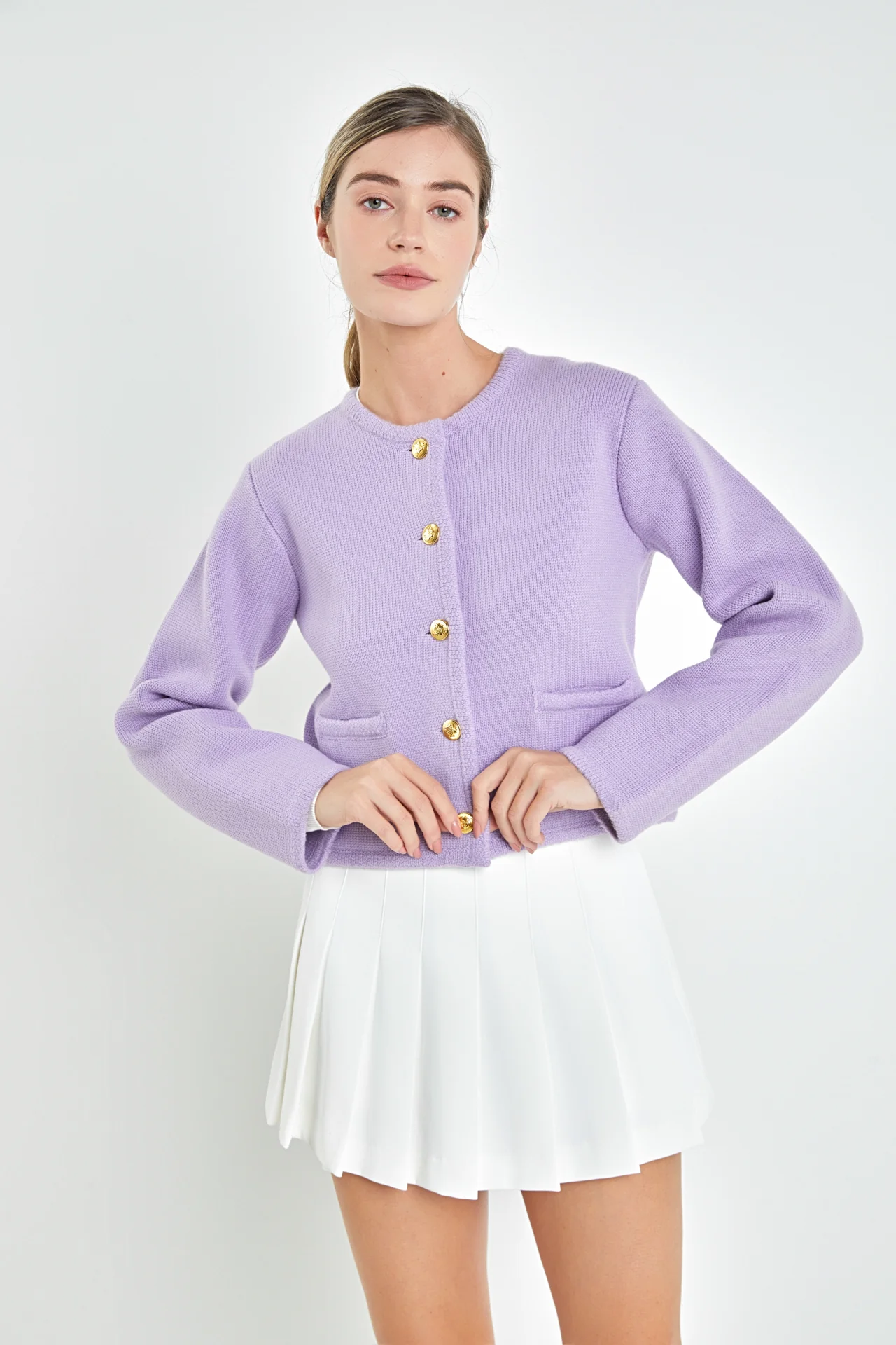 Knit Sweater Cardigan - Image 15