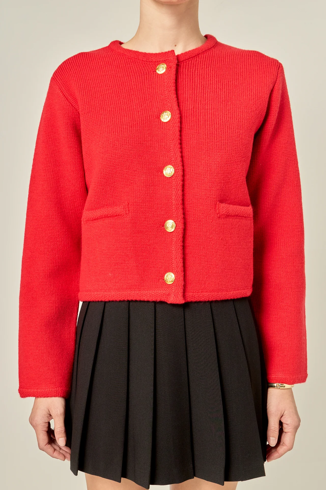Knit Sweater Cardigan - Image 2
