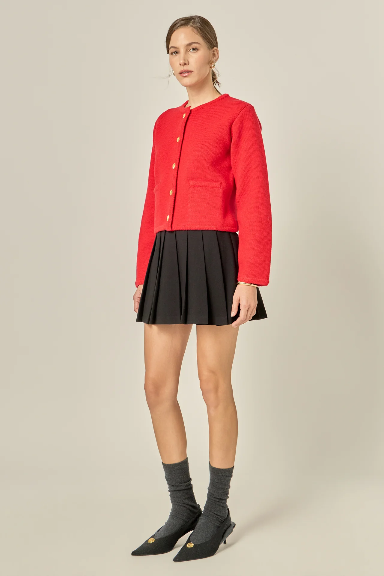 Knit Sweater Cardigan - Image 3