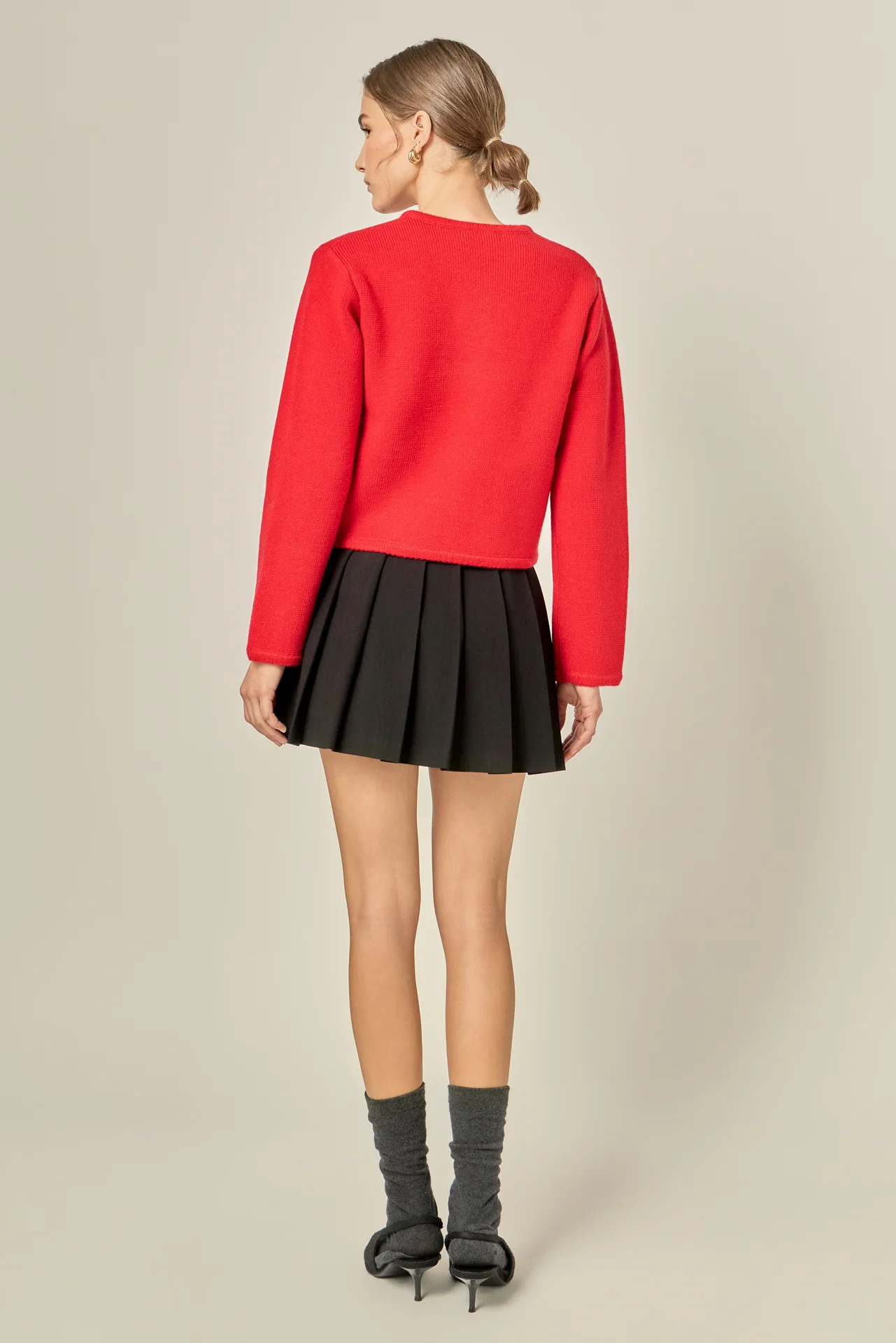 Knit Sweater Cardigan - Image 4