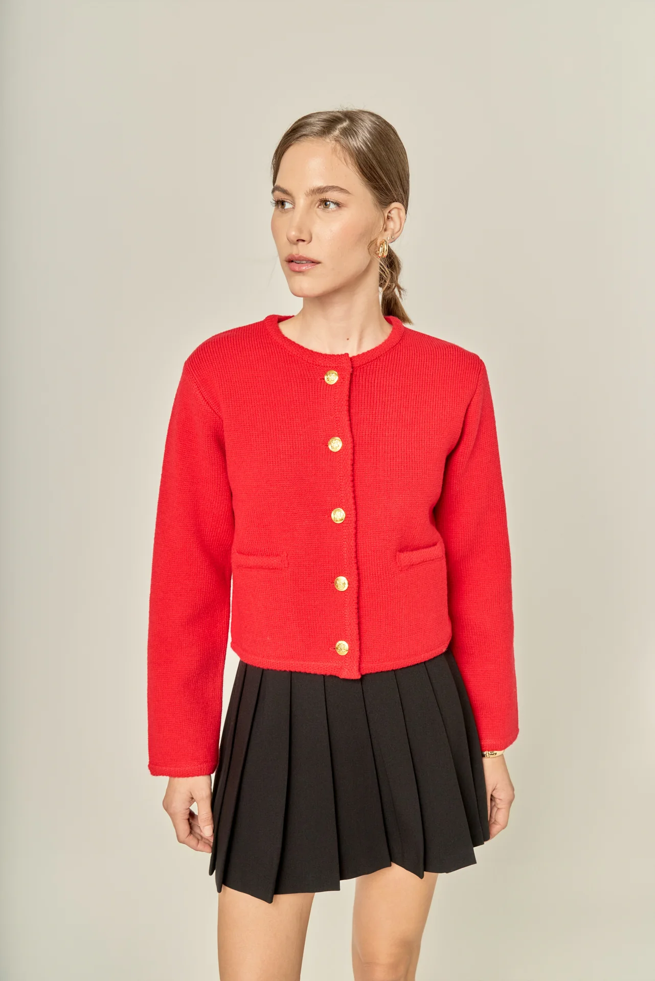 Knit Sweater Cardigan - Image 5