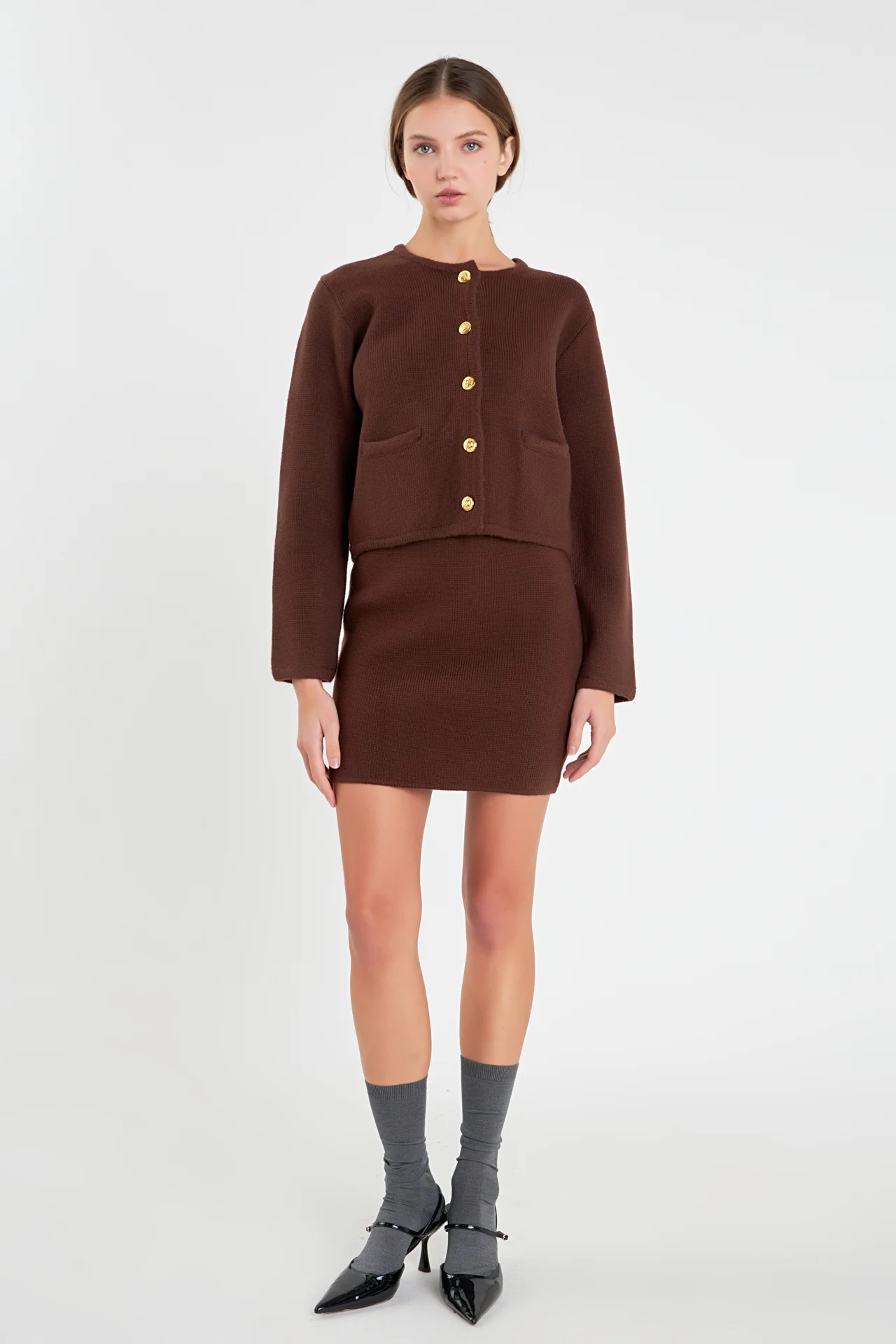 Knit Sweater Cardigan - Image 6