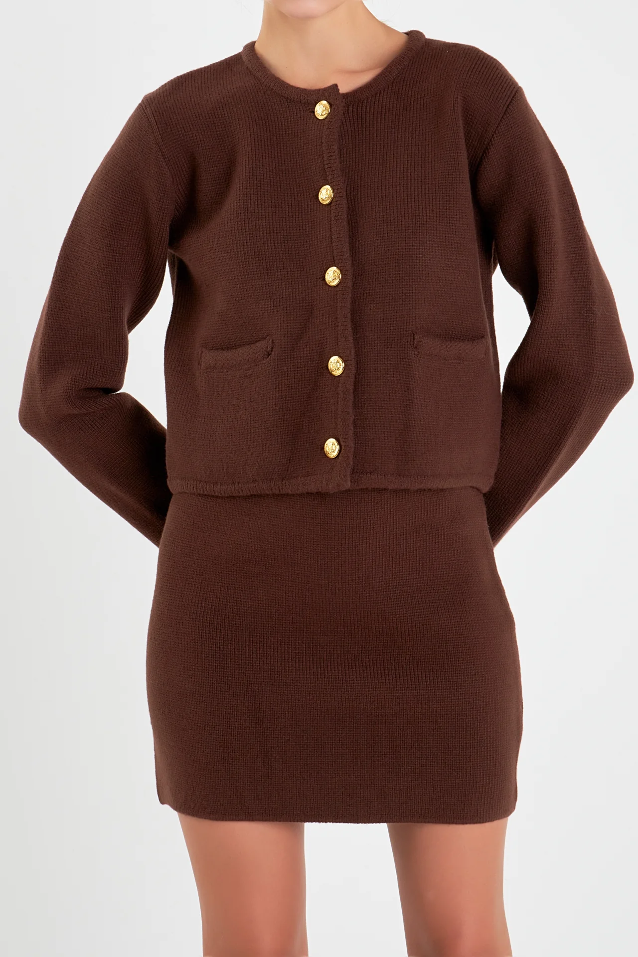Knit Sweater Cardigan - Image 7
