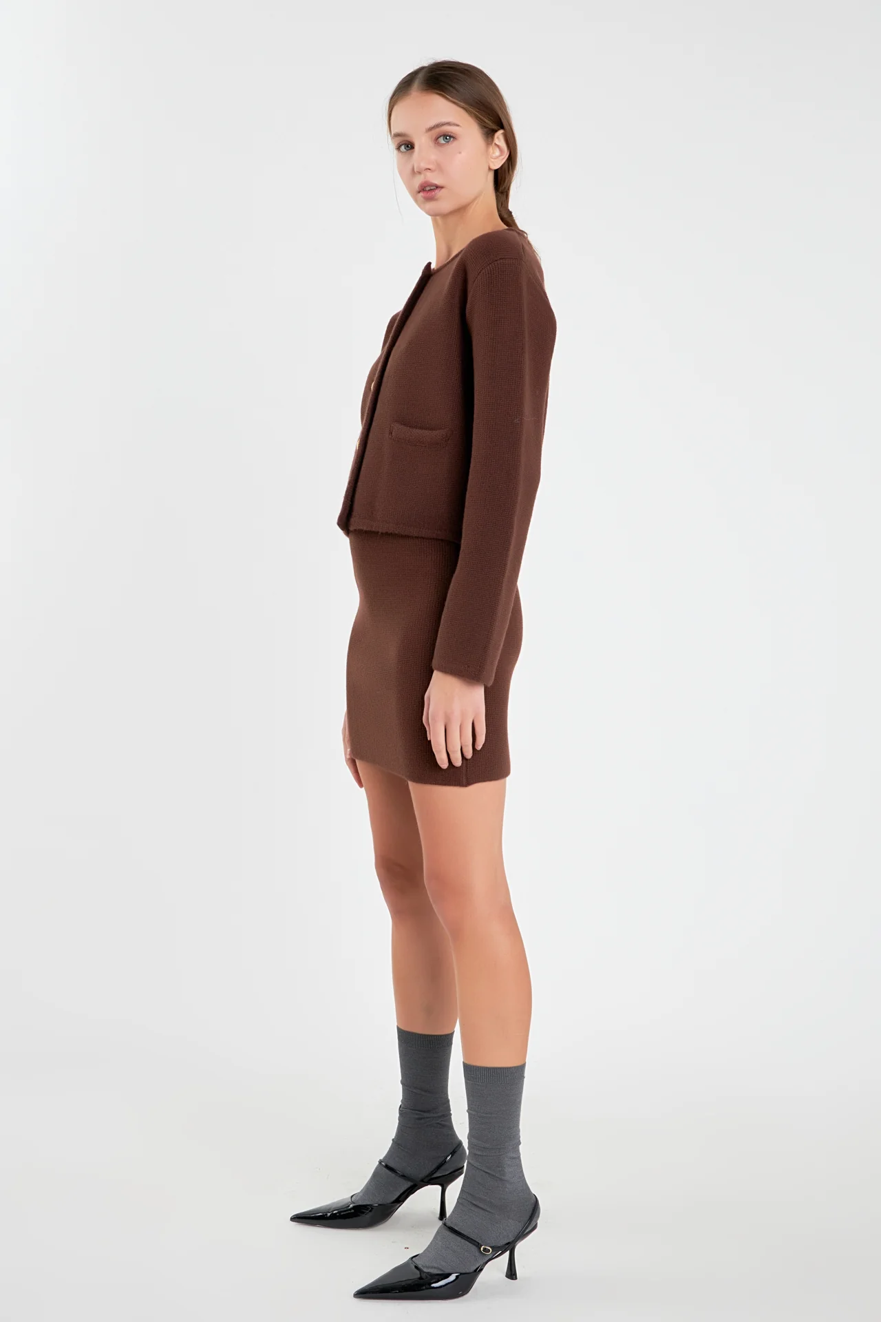 Knit Sweater Cardigan - Image 8