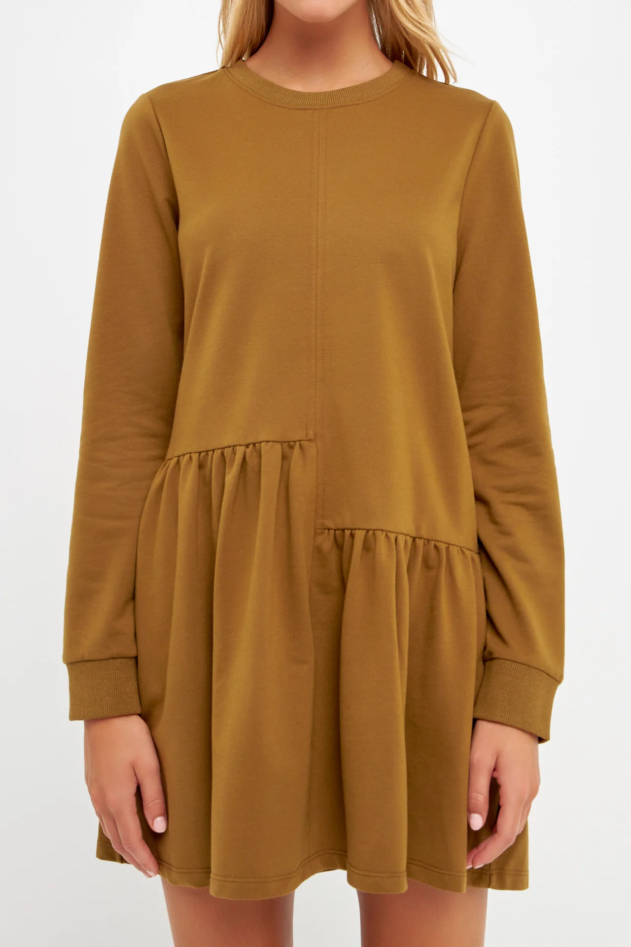 Knit Unbalanced Seam Dress - Image 12