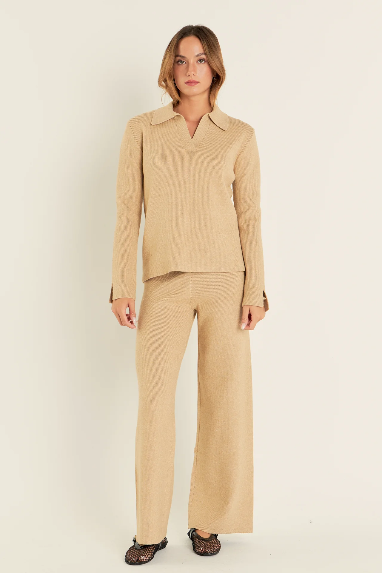 Knit Wide Pants - Image 18