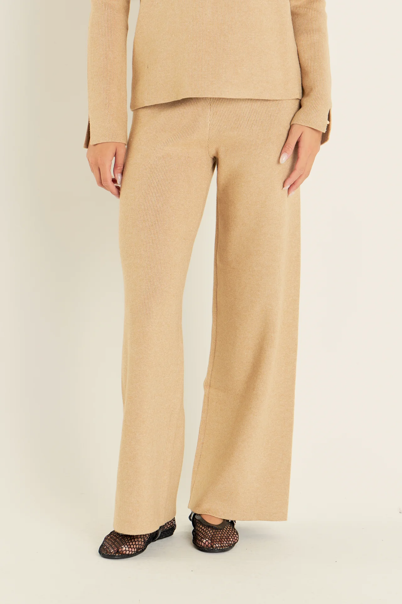 Knit Wide Pants - Image 19