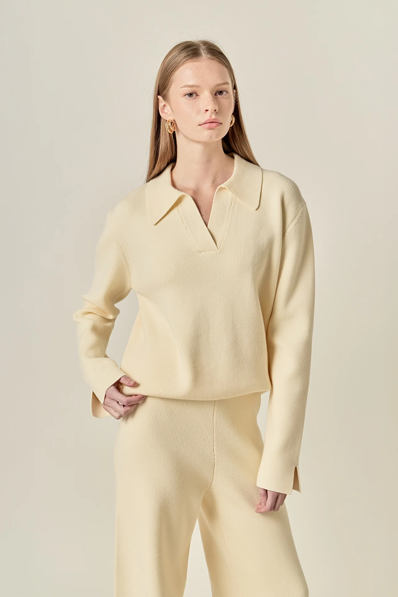 Knit Wide Pants - Image 6