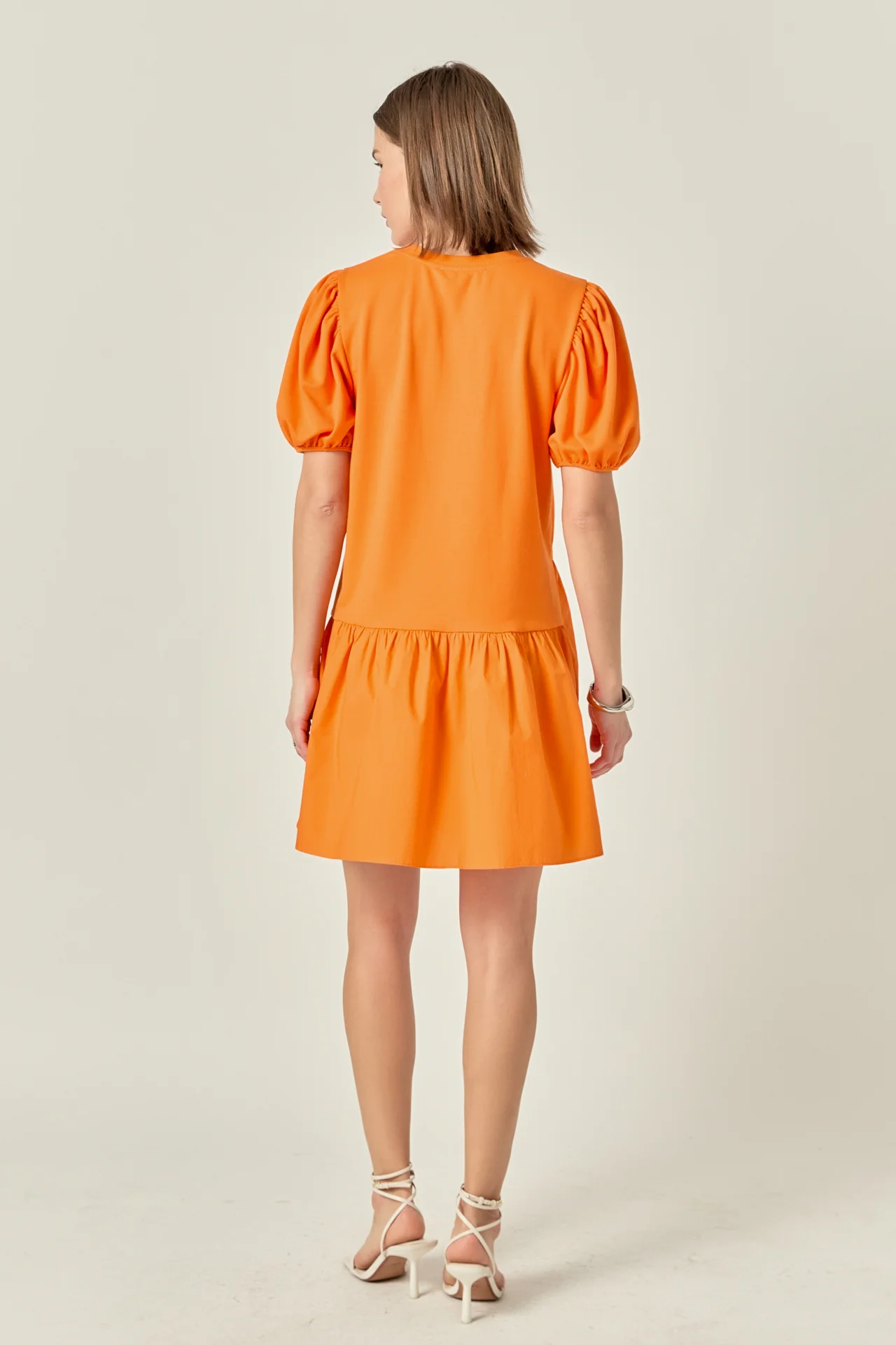 Knit Woven Mixed Dress - Image 33