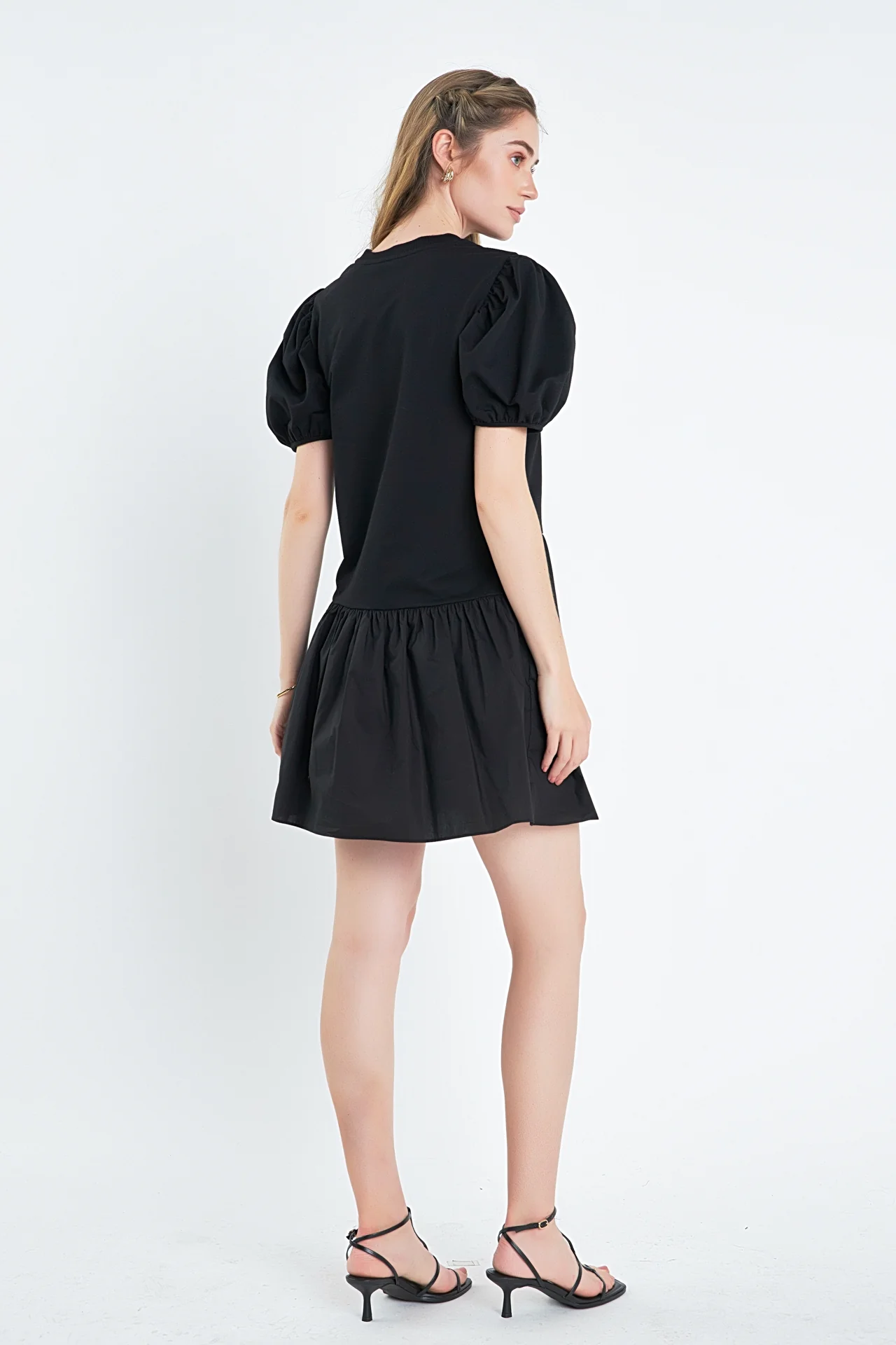 Knit Woven Mixed Dress - Image 63