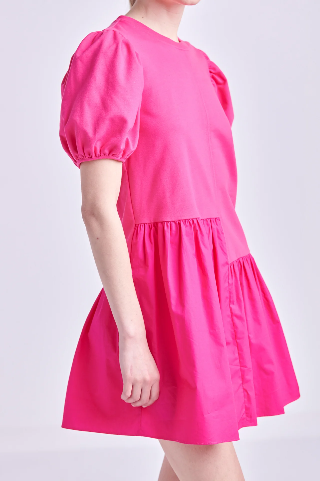 Knit Woven Mixed Dress - Image 66