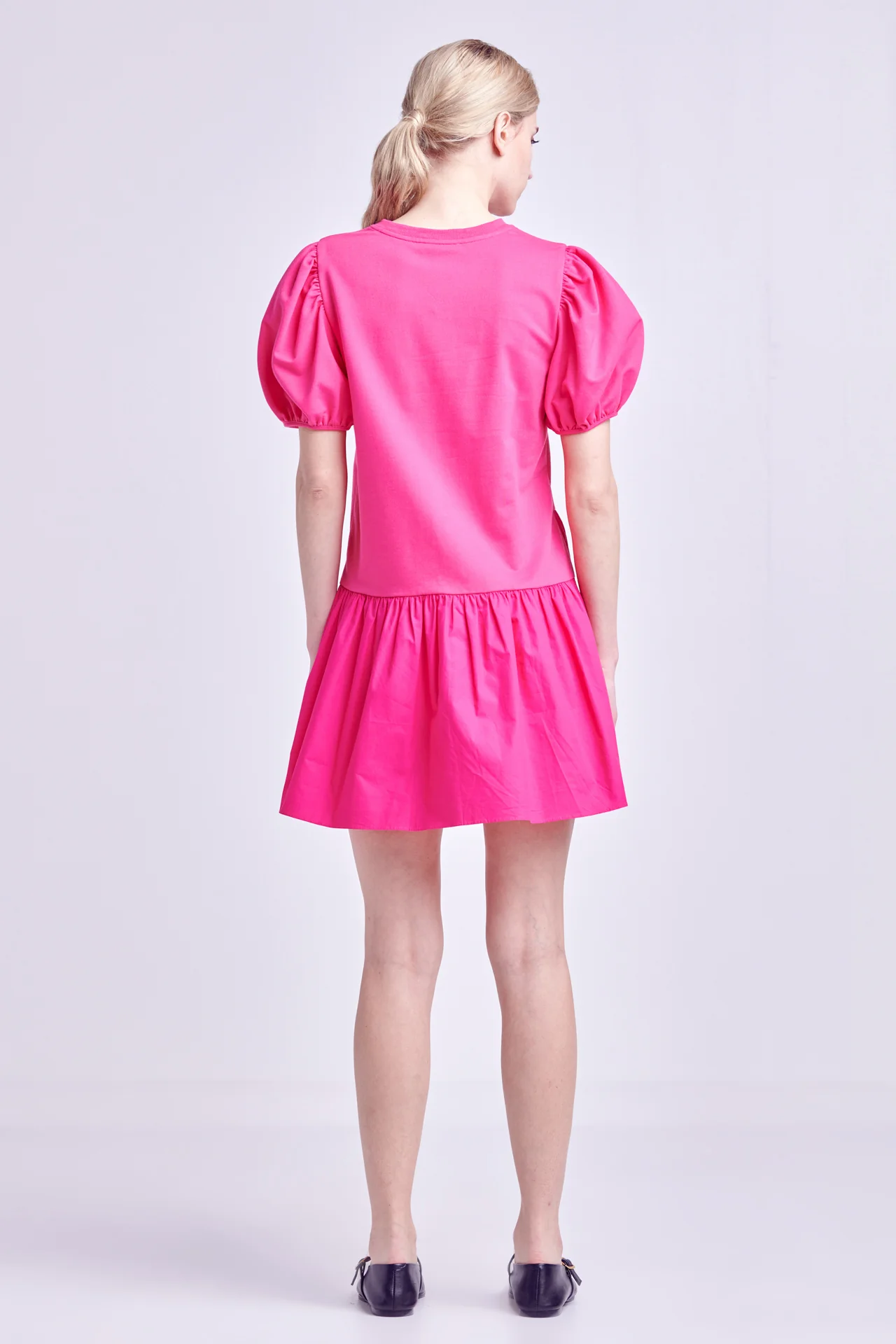 Knit Woven Mixed Dress - Image 68