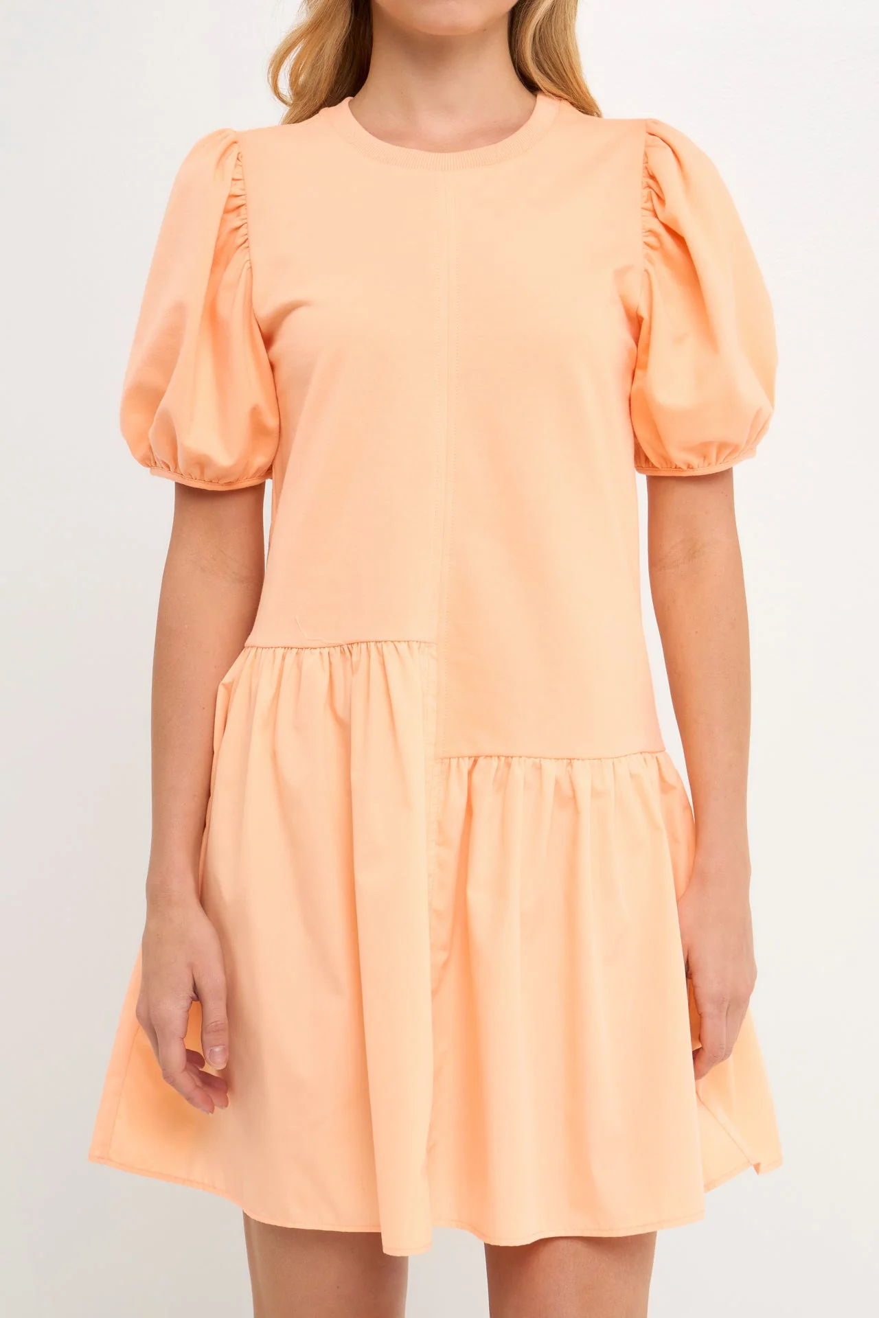 Knit Woven Mixed Dress - Image 71