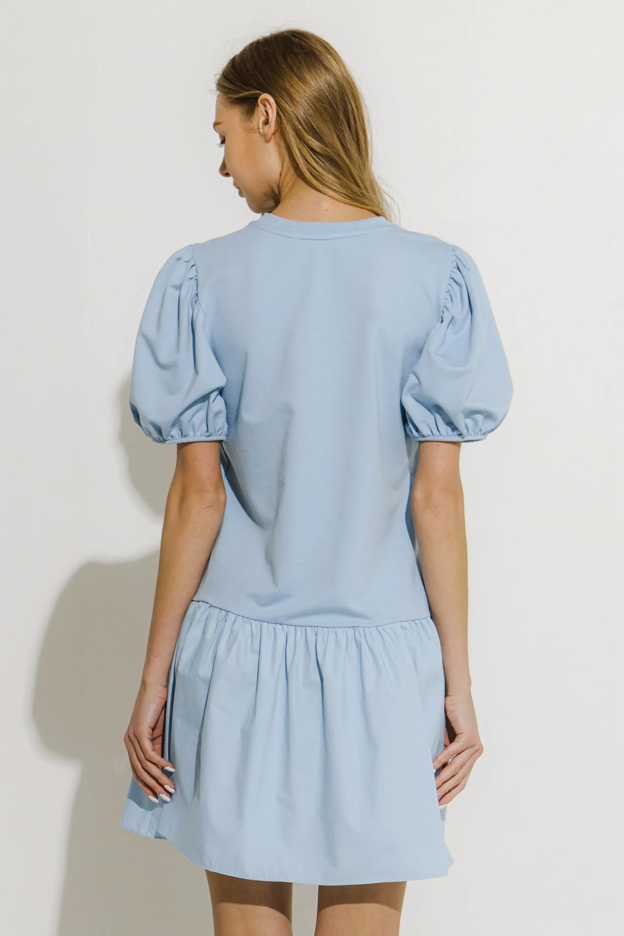 Knit Woven Mixed Dress - Image 89