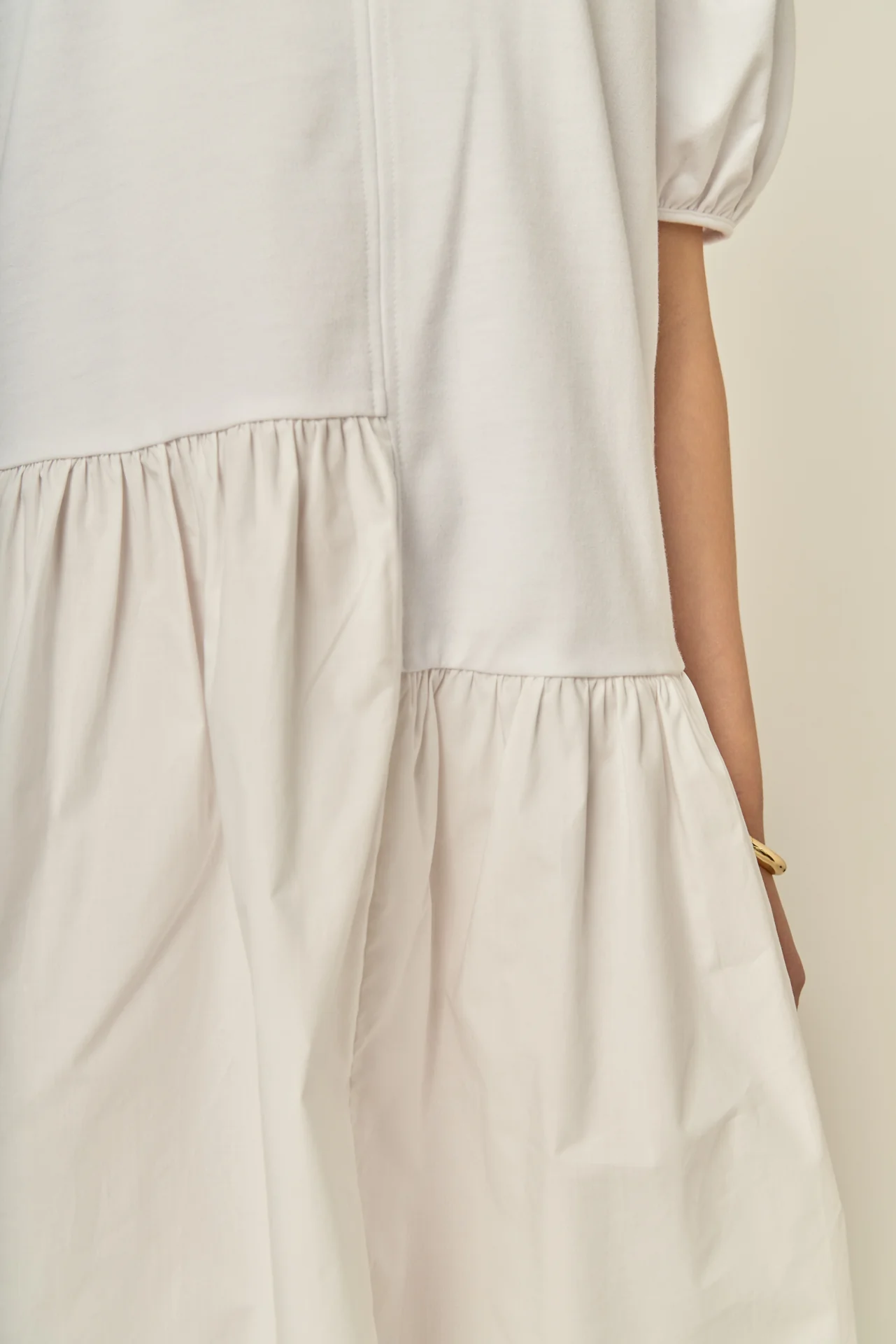 Knit Woven Mixed Dress - Image 9