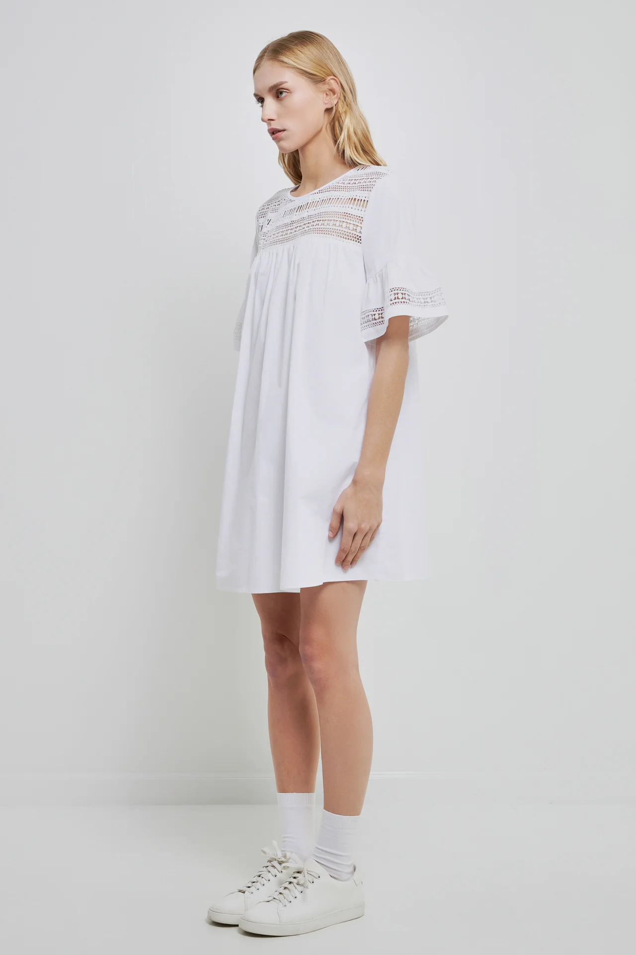 Lace Detail Mini Dress - Image 12