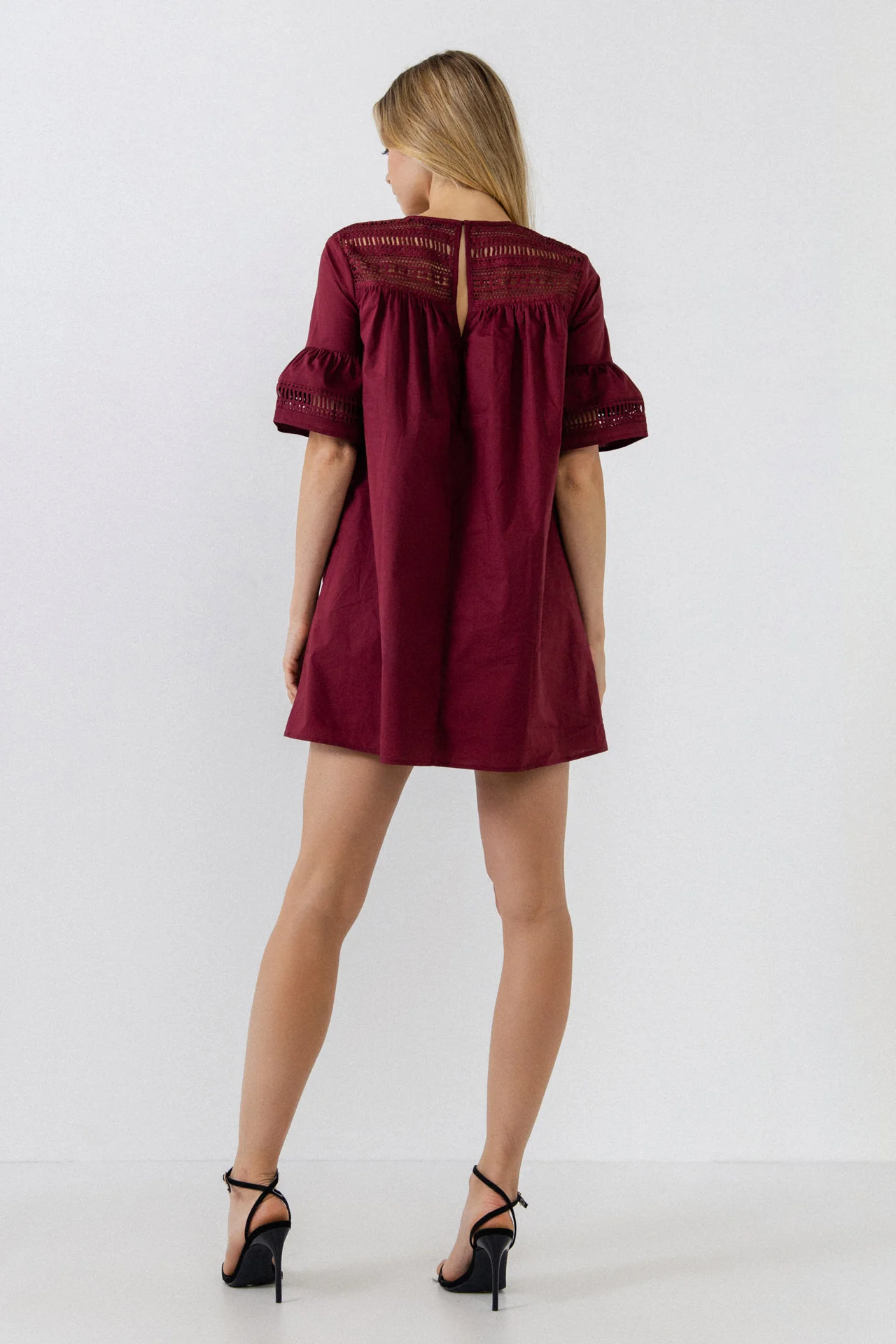 Lace Detail Mini Dress - Image 18