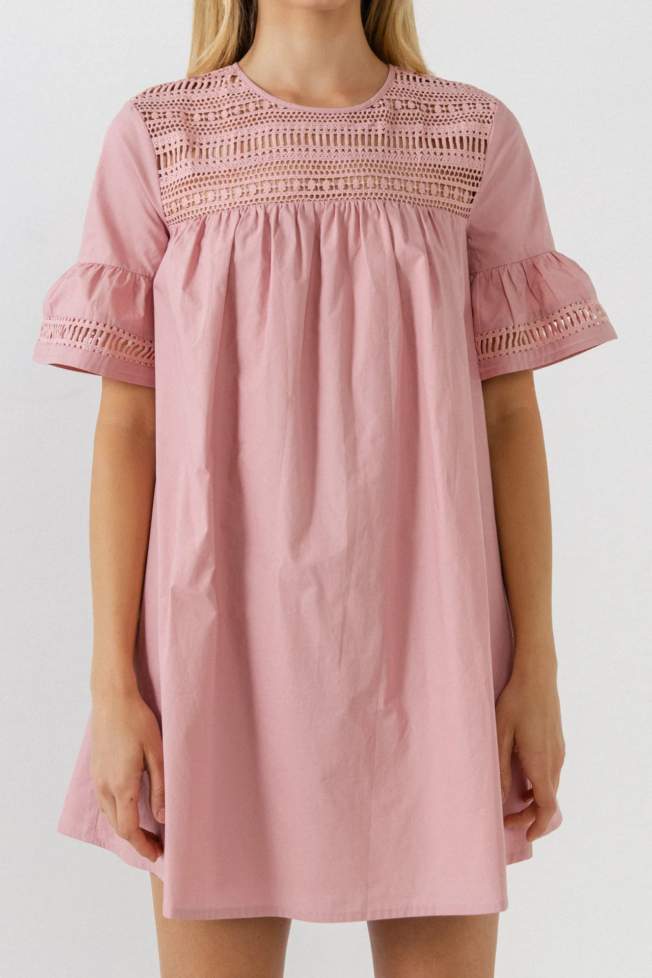 Lace Detail Mini Dress - Image 21