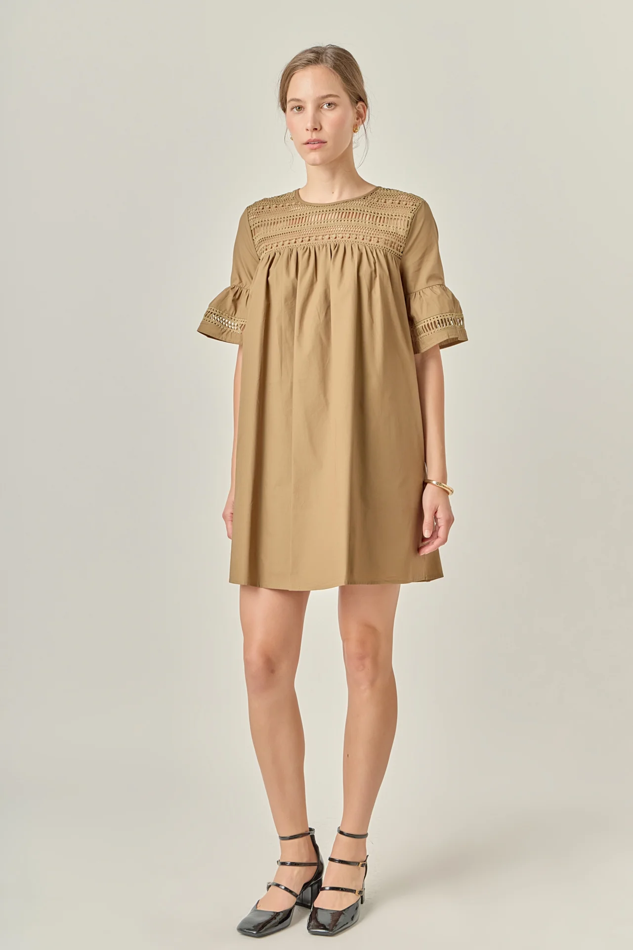 Lace Detail Mini Dress - Image 3