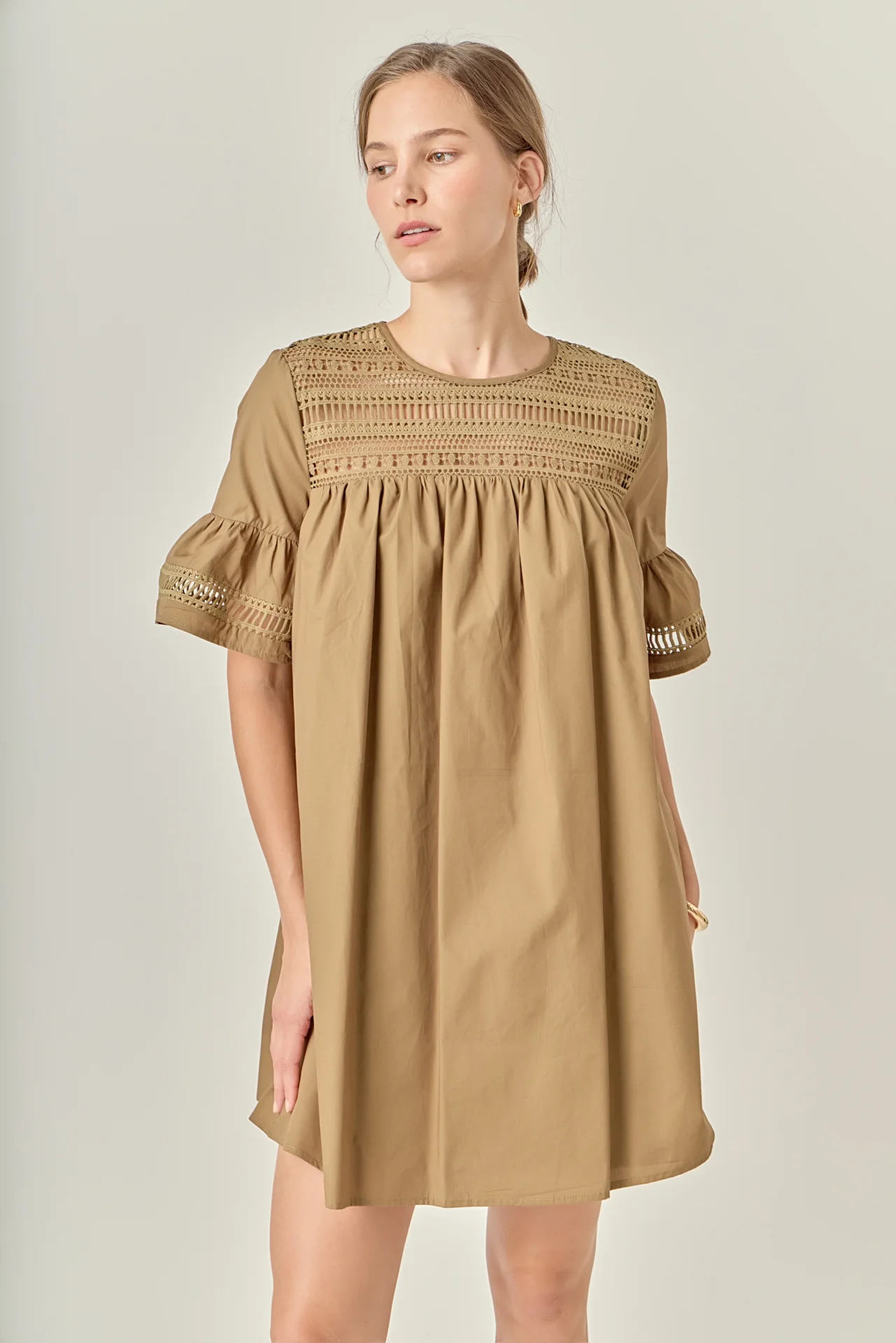 Lace Detail Mini Dress - Image 5