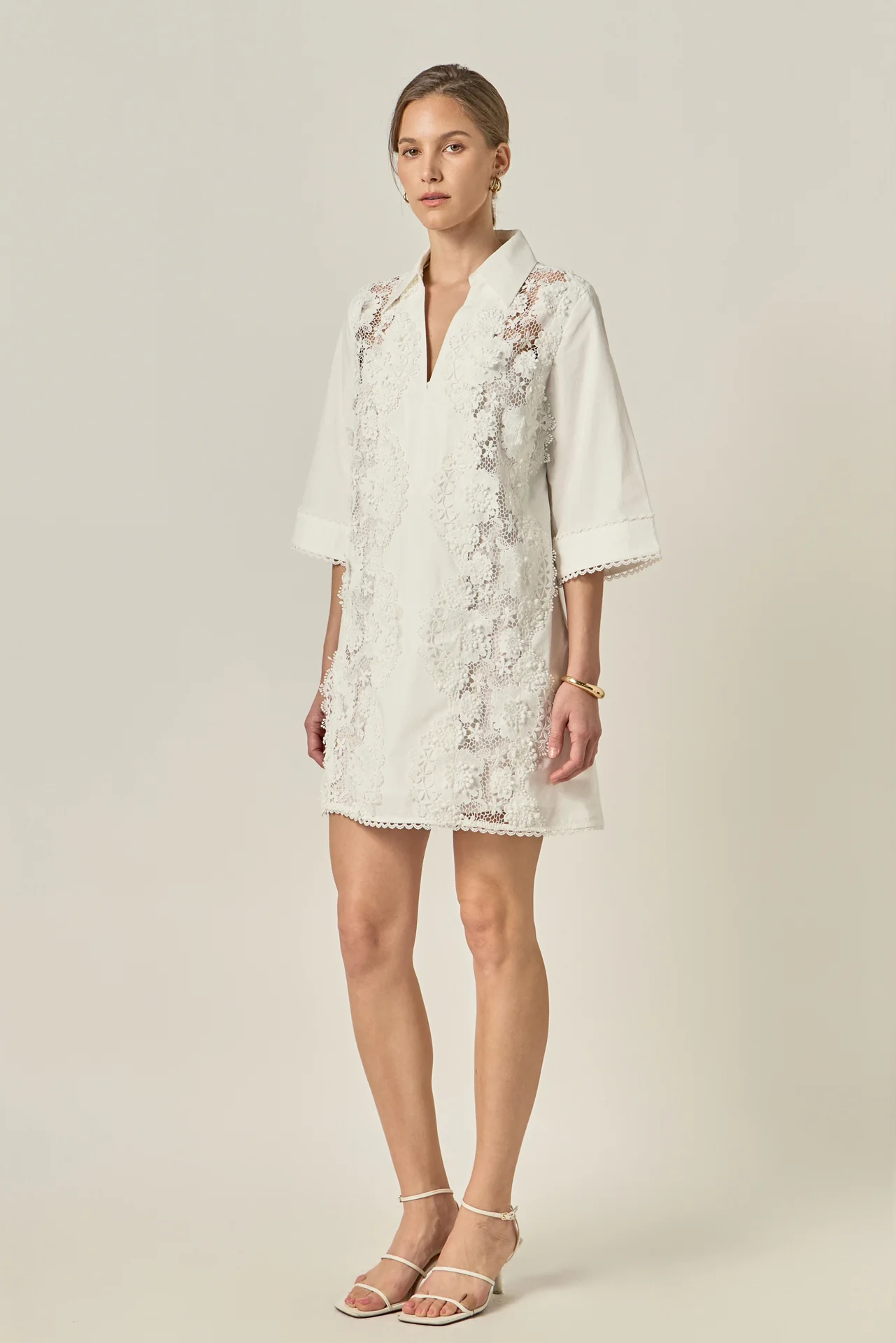 Lace Reverie Mini Dress - Image 4