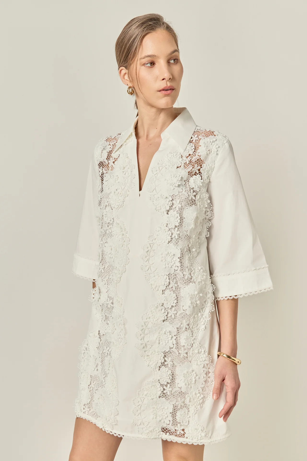 Lace Reverie Mini Dress - Image 6