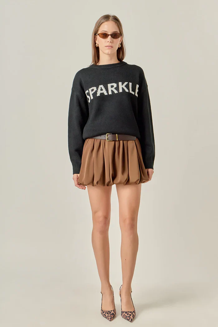 Sparkle Lettering Sweater - Image 6