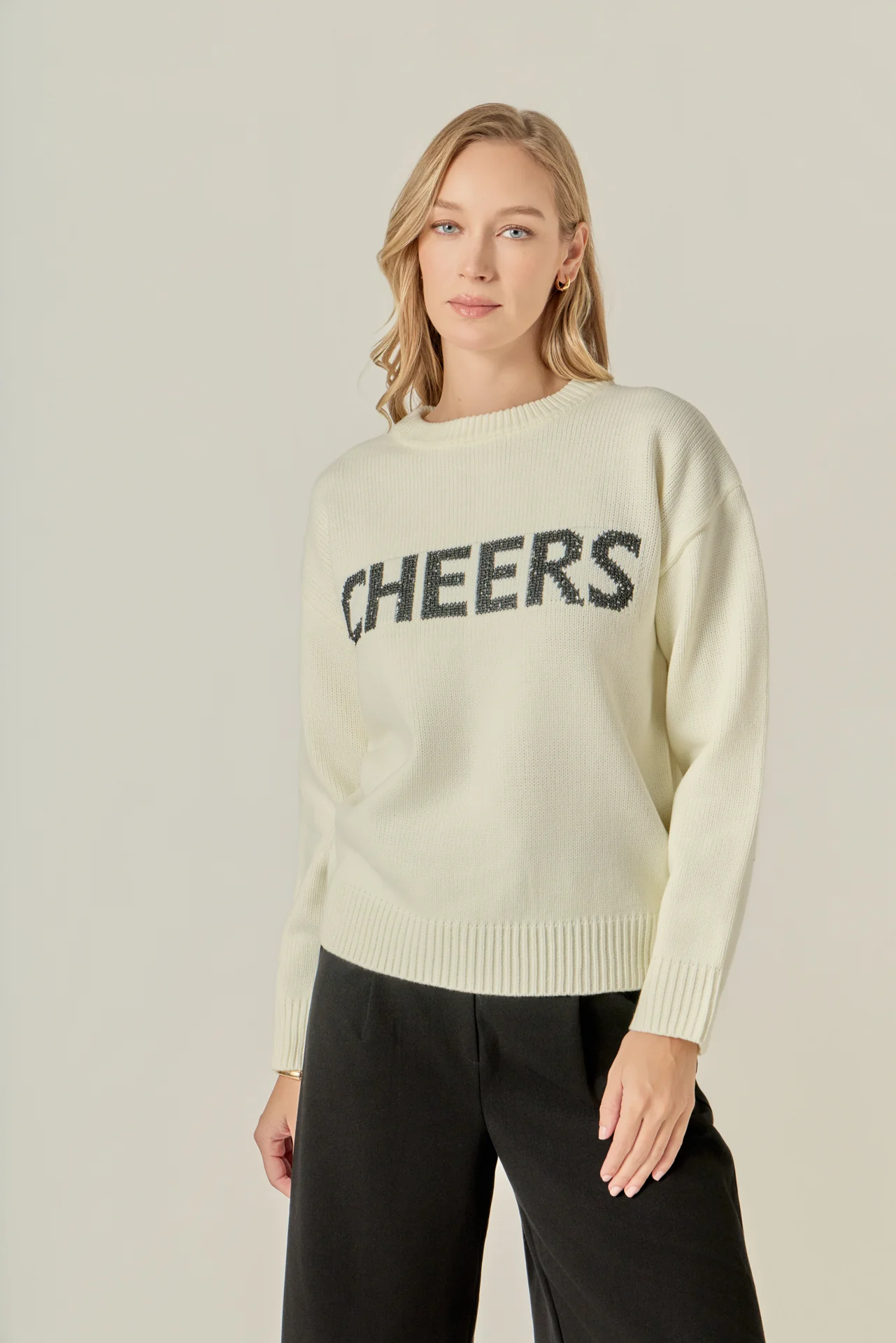 Cheers Lettering Sweater - Image 6