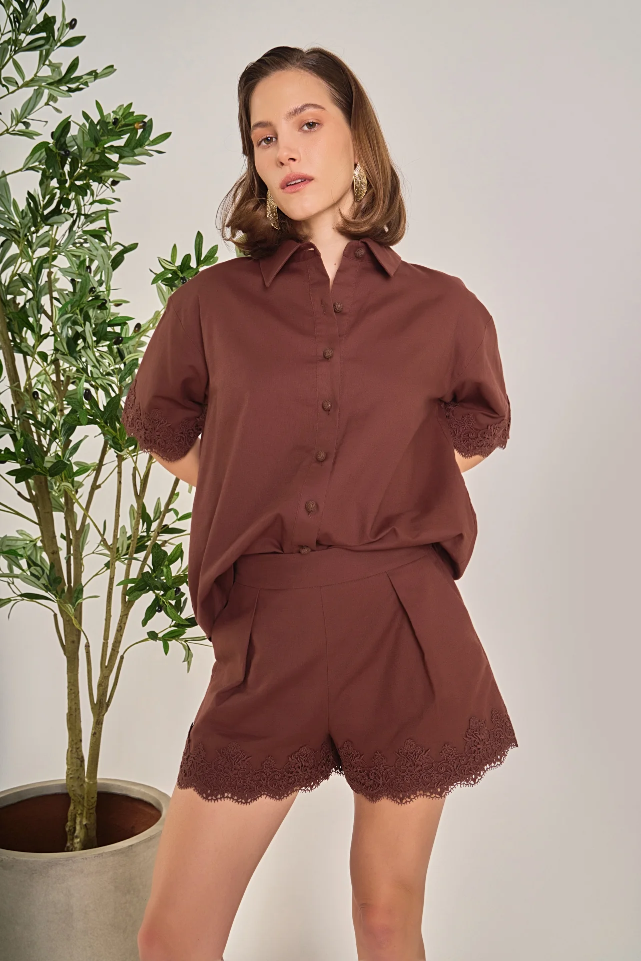 Linen Lace Shirt - Image 16