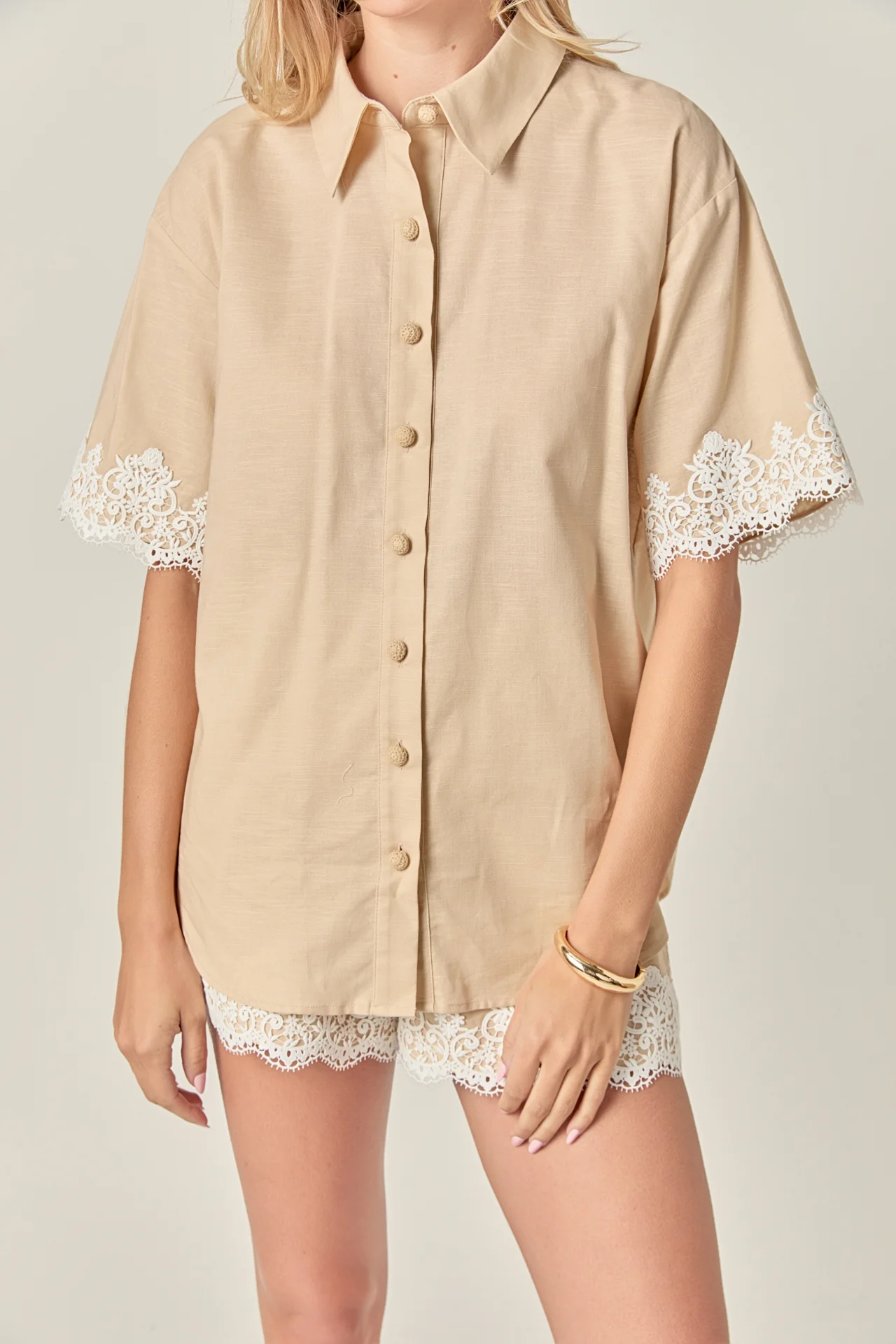 Linen Lace Shirt - Image 19