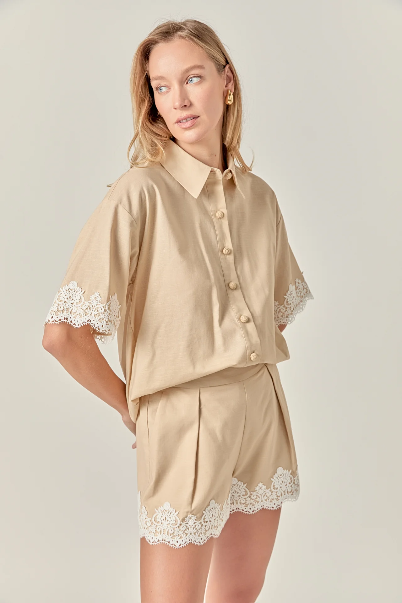 Linen Lace Shirt - Image 22