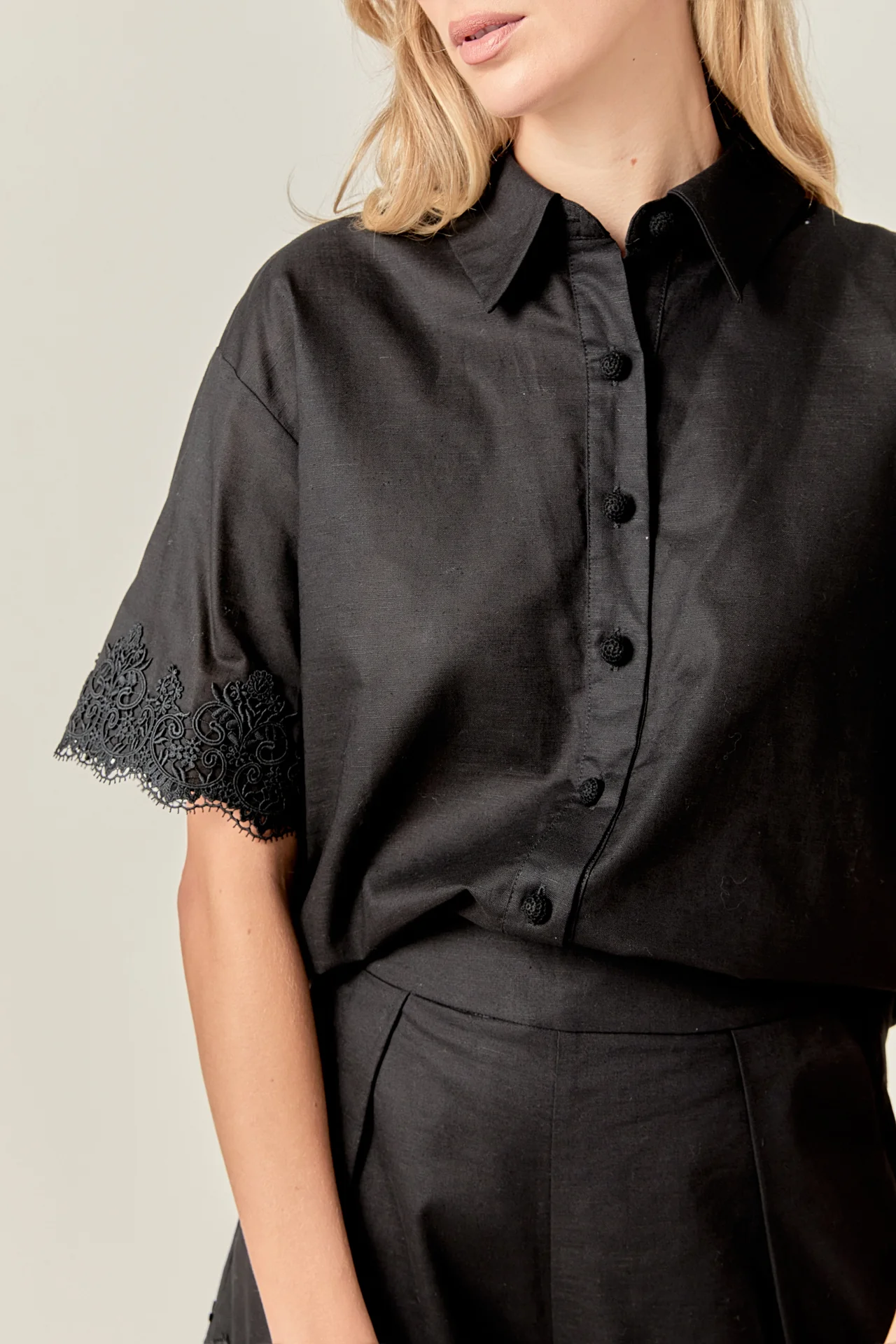 Linen Lace Shirt - Image 24
