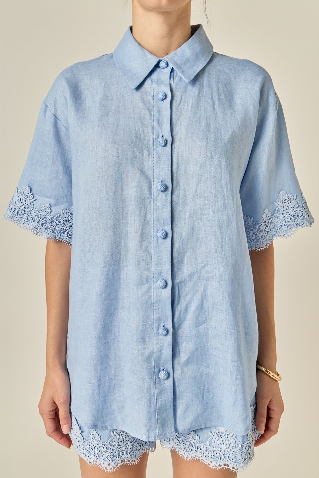 Linen Lace Shirt - Image 29