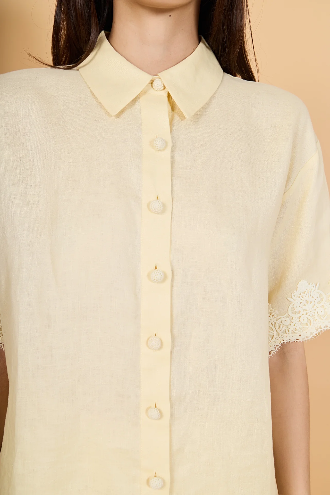 Linen Lace Shirt - Image 3