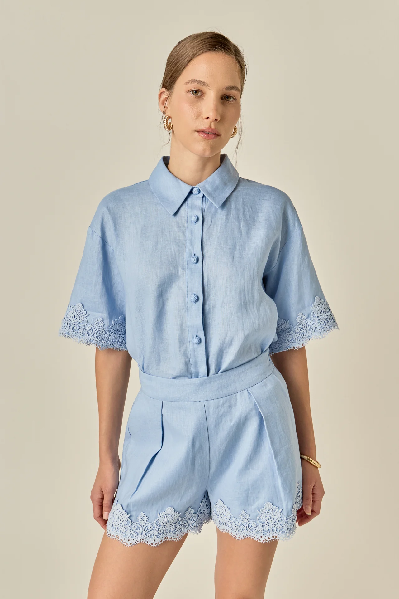 Linen Lace Shirt - Image 33