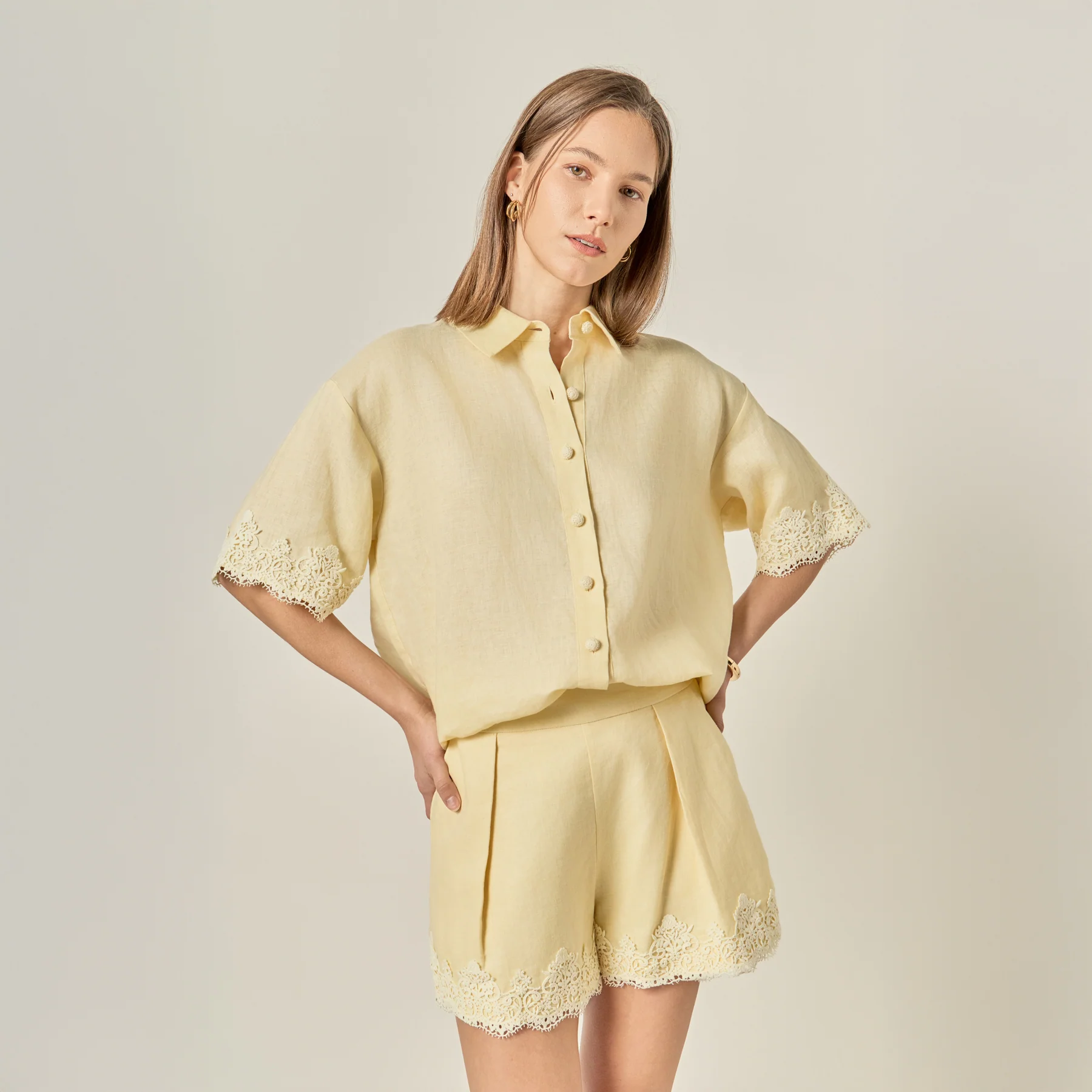 Linen Lace Shirt - Image 8