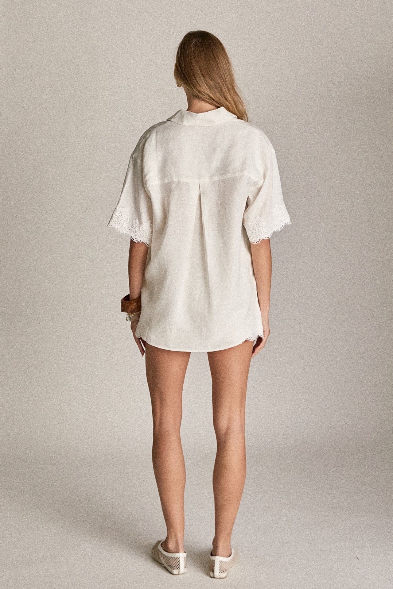 The Eloise Lace Linen Shirt - Image 4