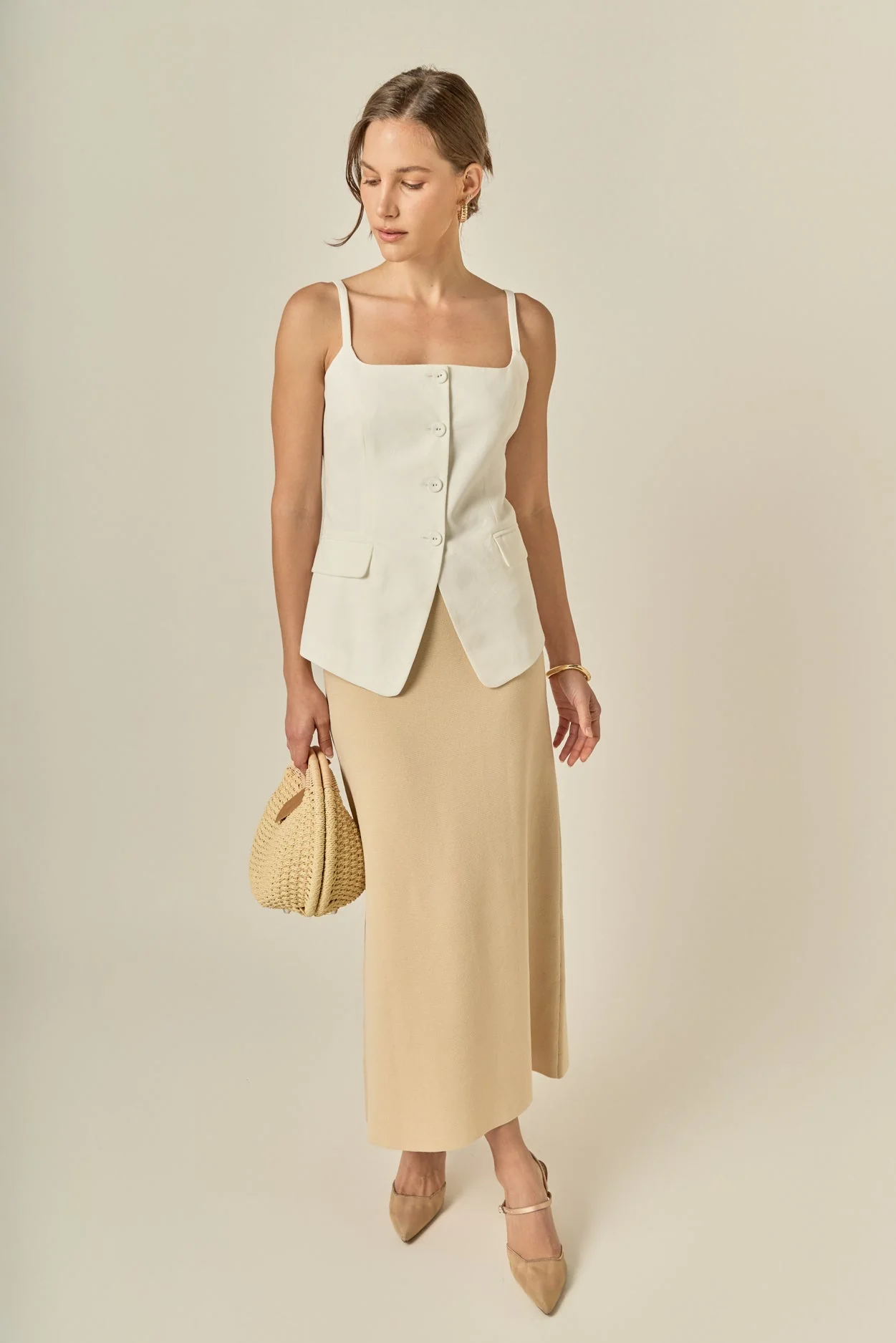 Linen Sleeveless Vest - Image 6