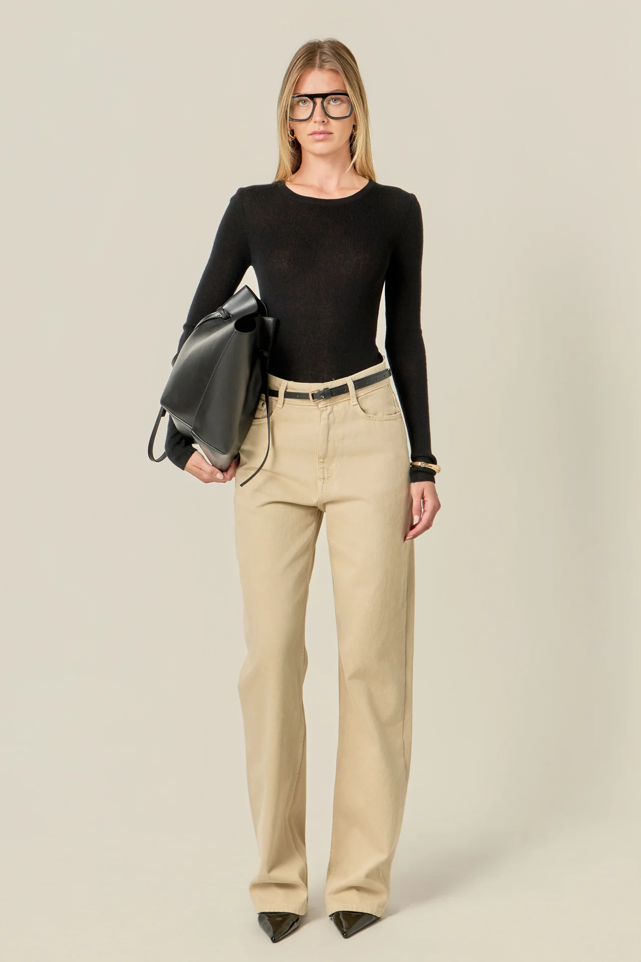 Loose Knit Long Sleeve Top - Image 4