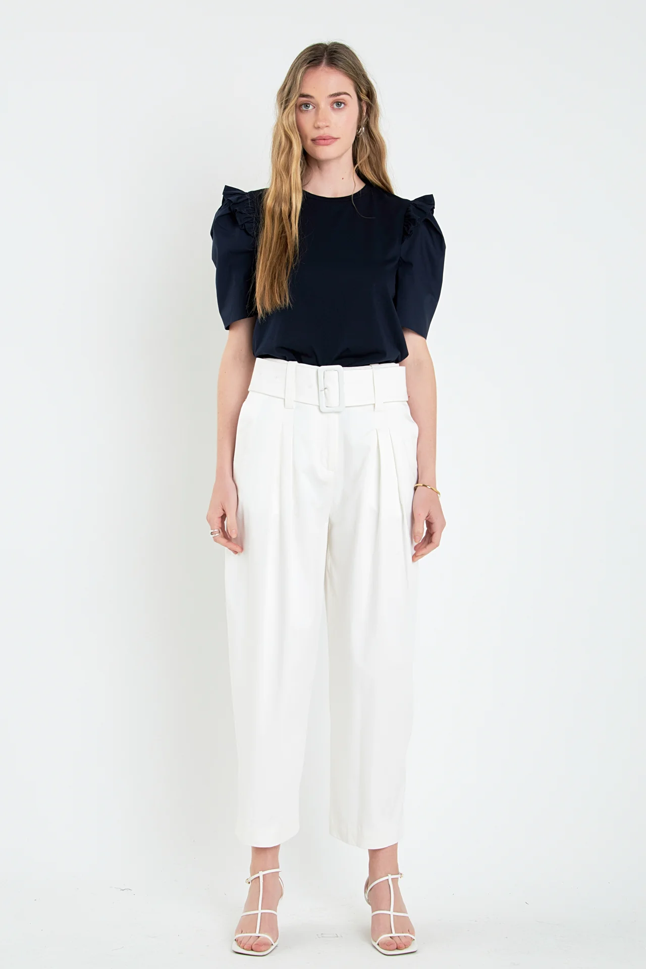 Mini Ruffle Puff Sleeve T-Shirt - Image 16