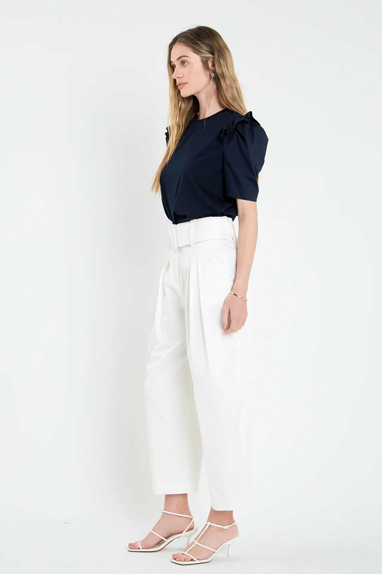 Mini Ruffle Puff Sleeve T-Shirt - Image 18